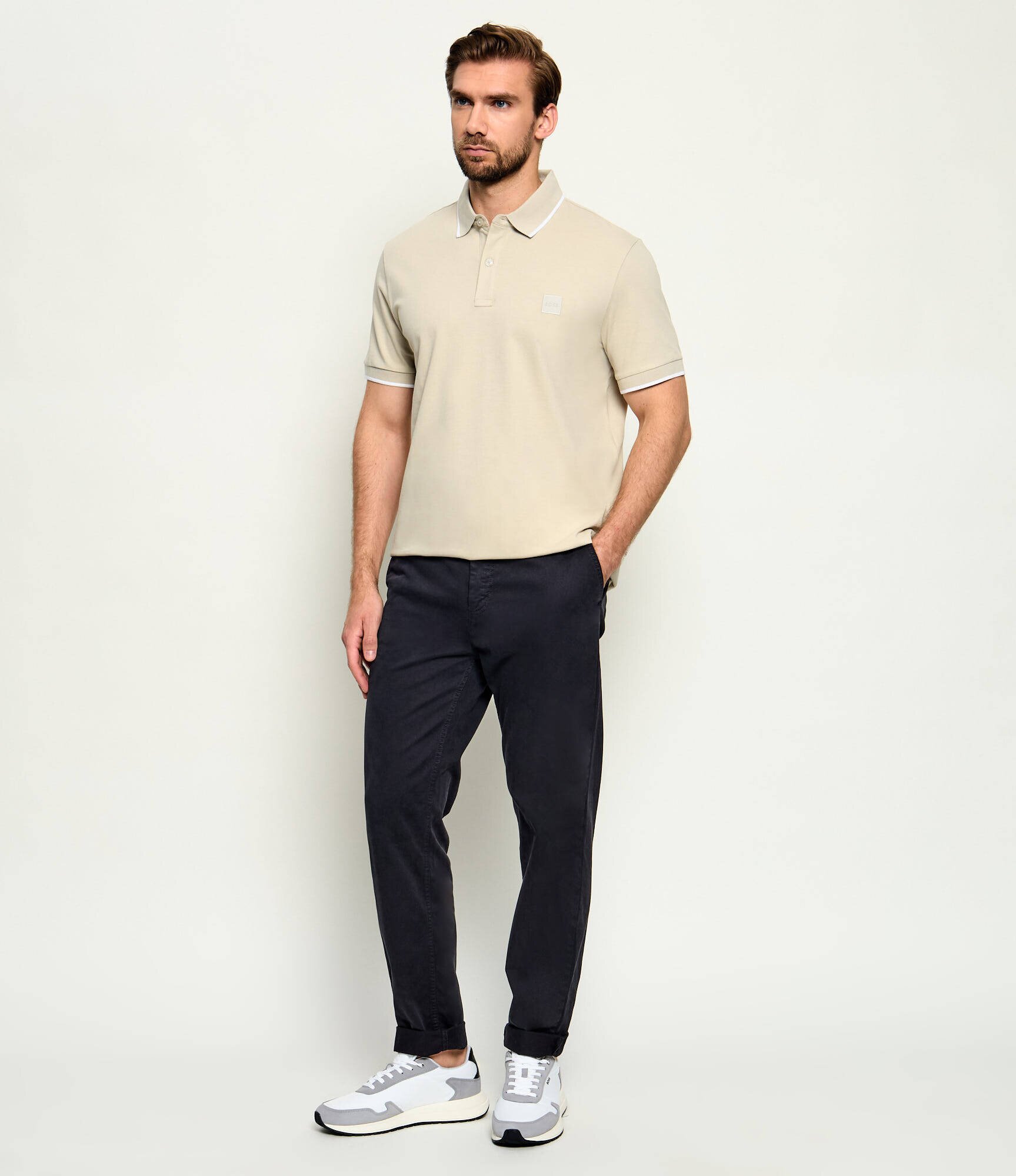 BOSS Black Sneakers Vinston_Runn_nysd | piele întoarsă