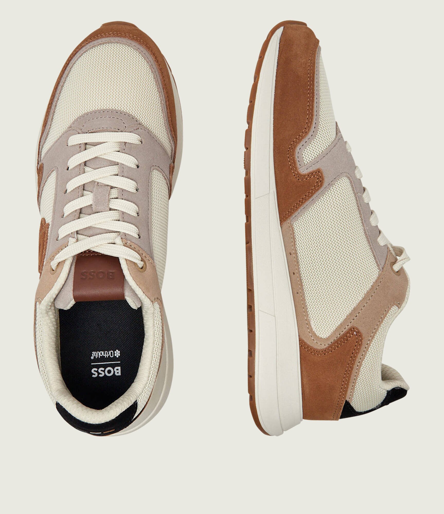BOSS Black Sneakers Vinston_Runn_sdmeBB | piele întoarsă