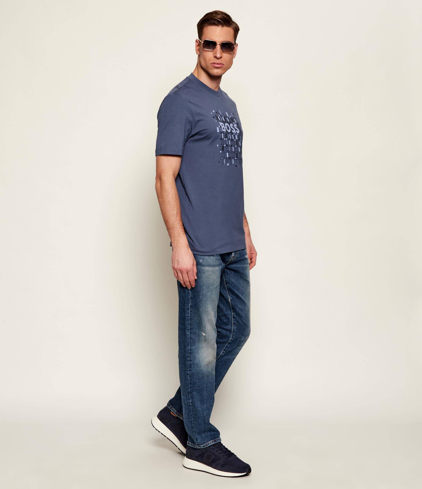 BOSS Black Sneakers Vinston_Runn_sdmeBB | piele întoarsă