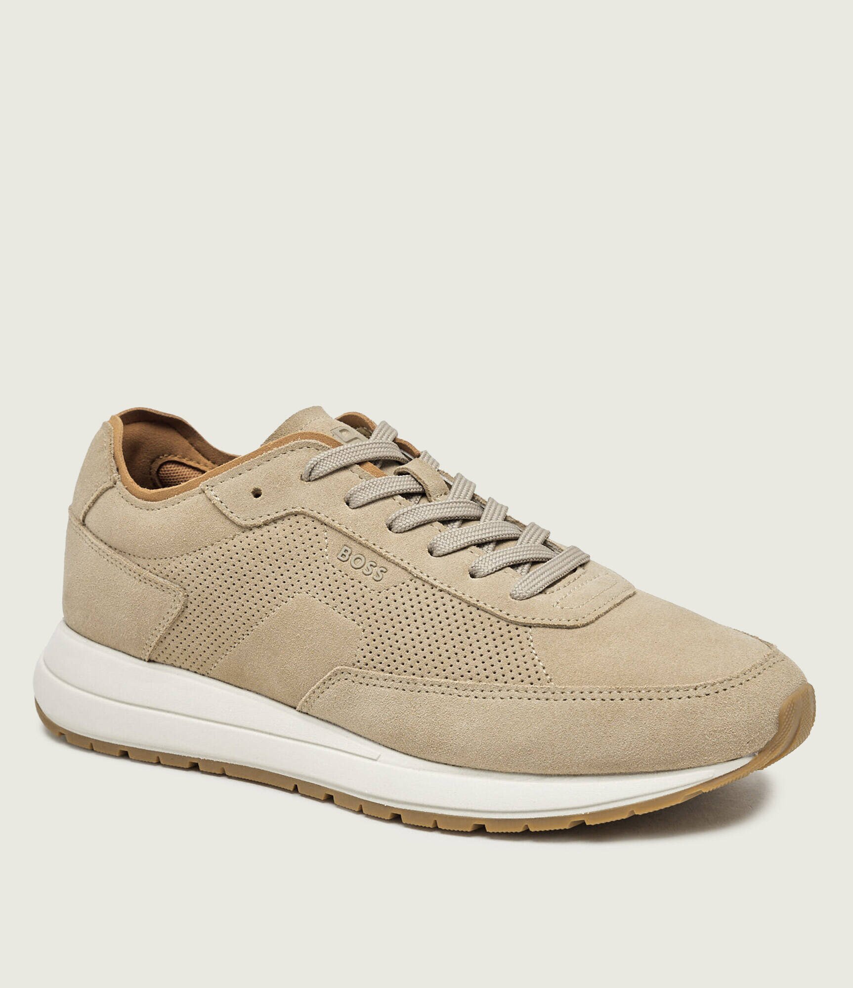 BOSS Black Sneakers Vinston_Runn_sdpf | piele întoarsă