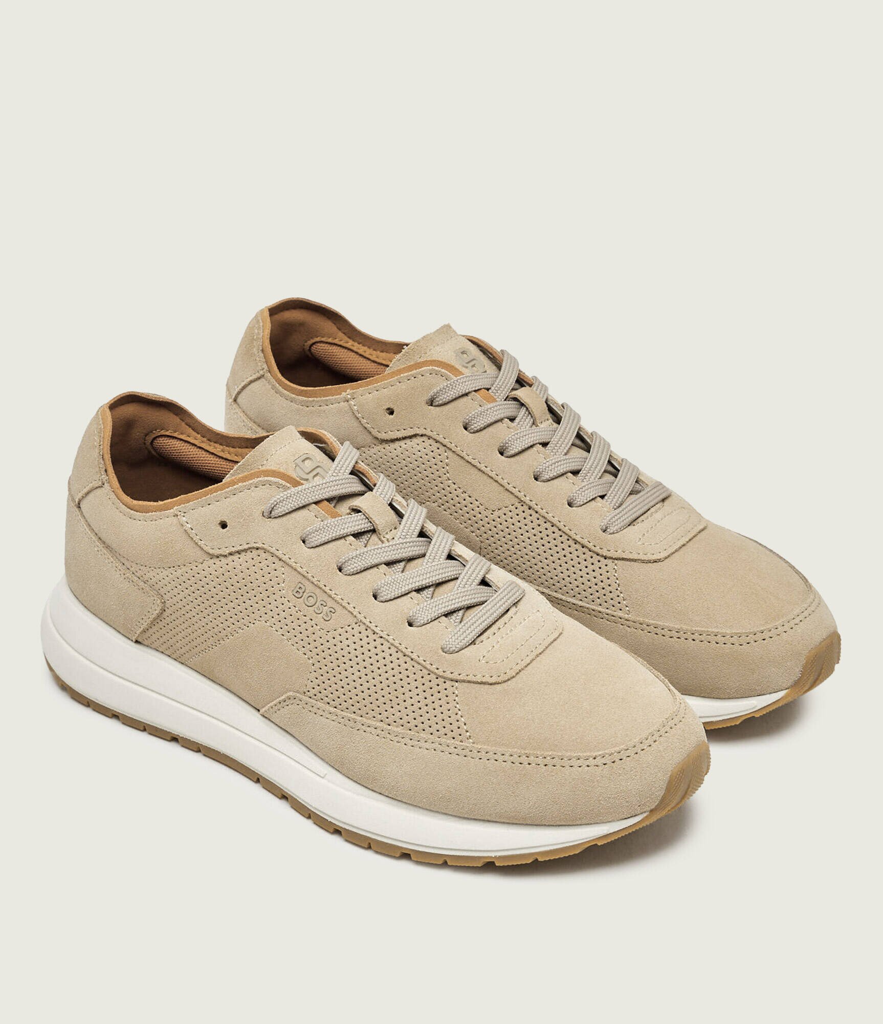 BOSS Black Sneakers Vinston_Runn_sdpf | piele întoarsă