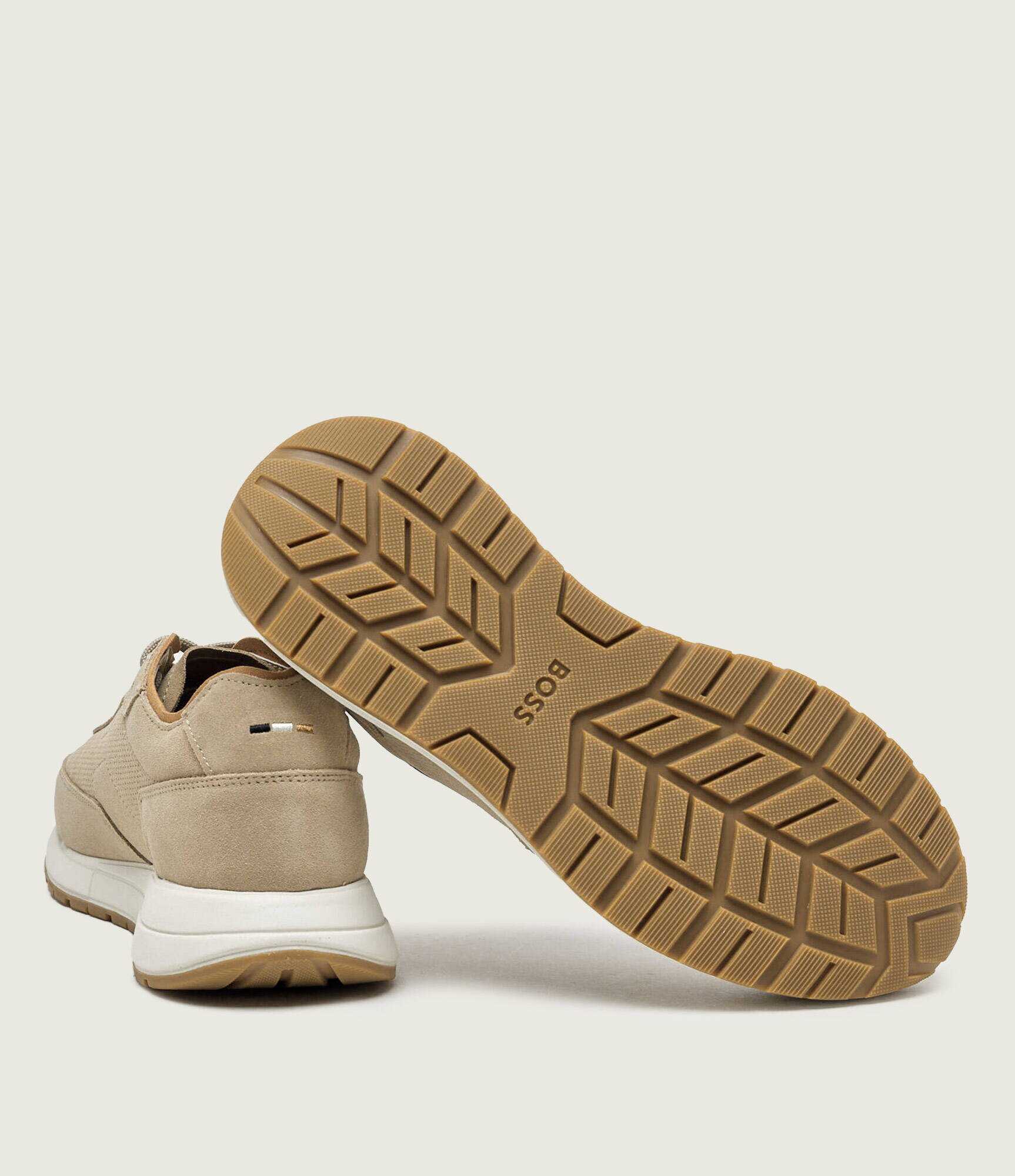 BOSS Black Sneakers Vinston_Runn_sdpf | piele întoarsă