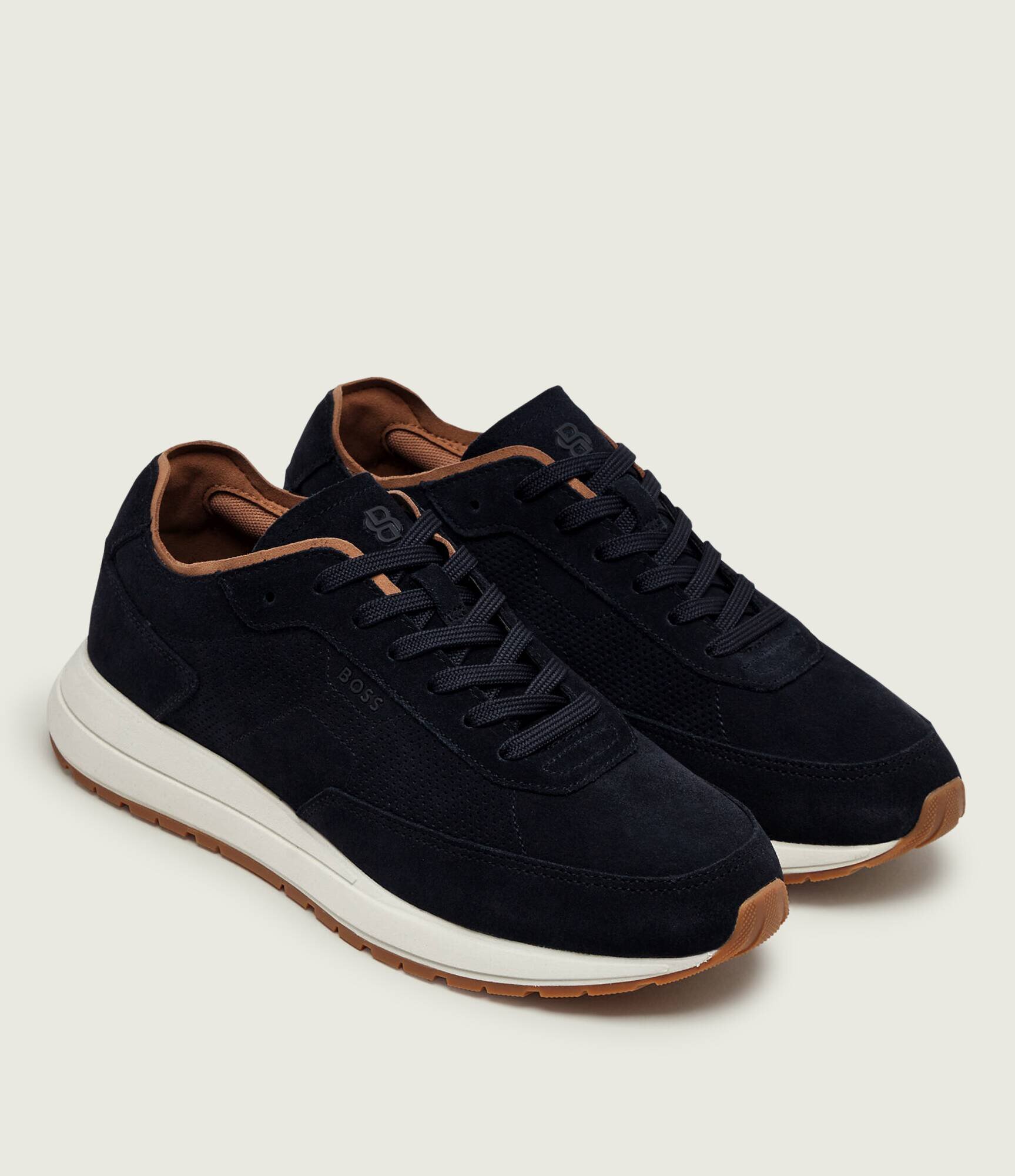 BOSS Black Sneakers Vinston_Runn_sdpf | piele întoarsă