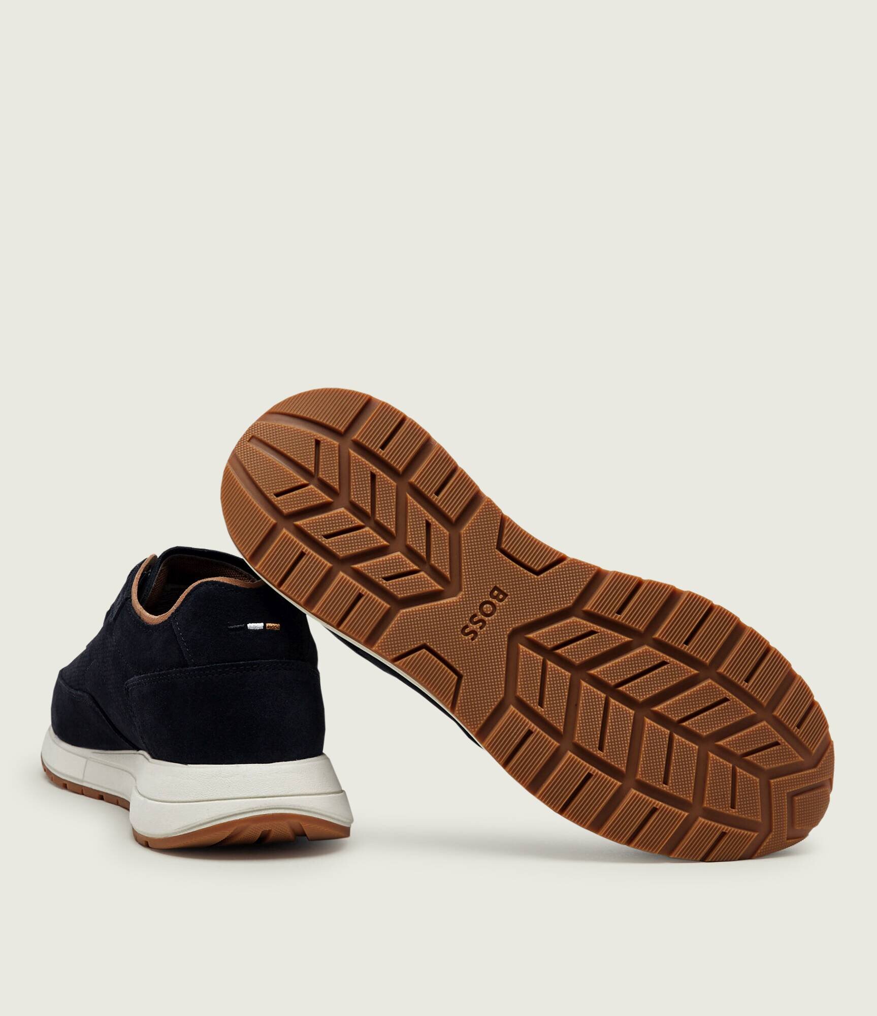 BOSS Black Sneakers Vinston_Runn_sdpf | piele întoarsă