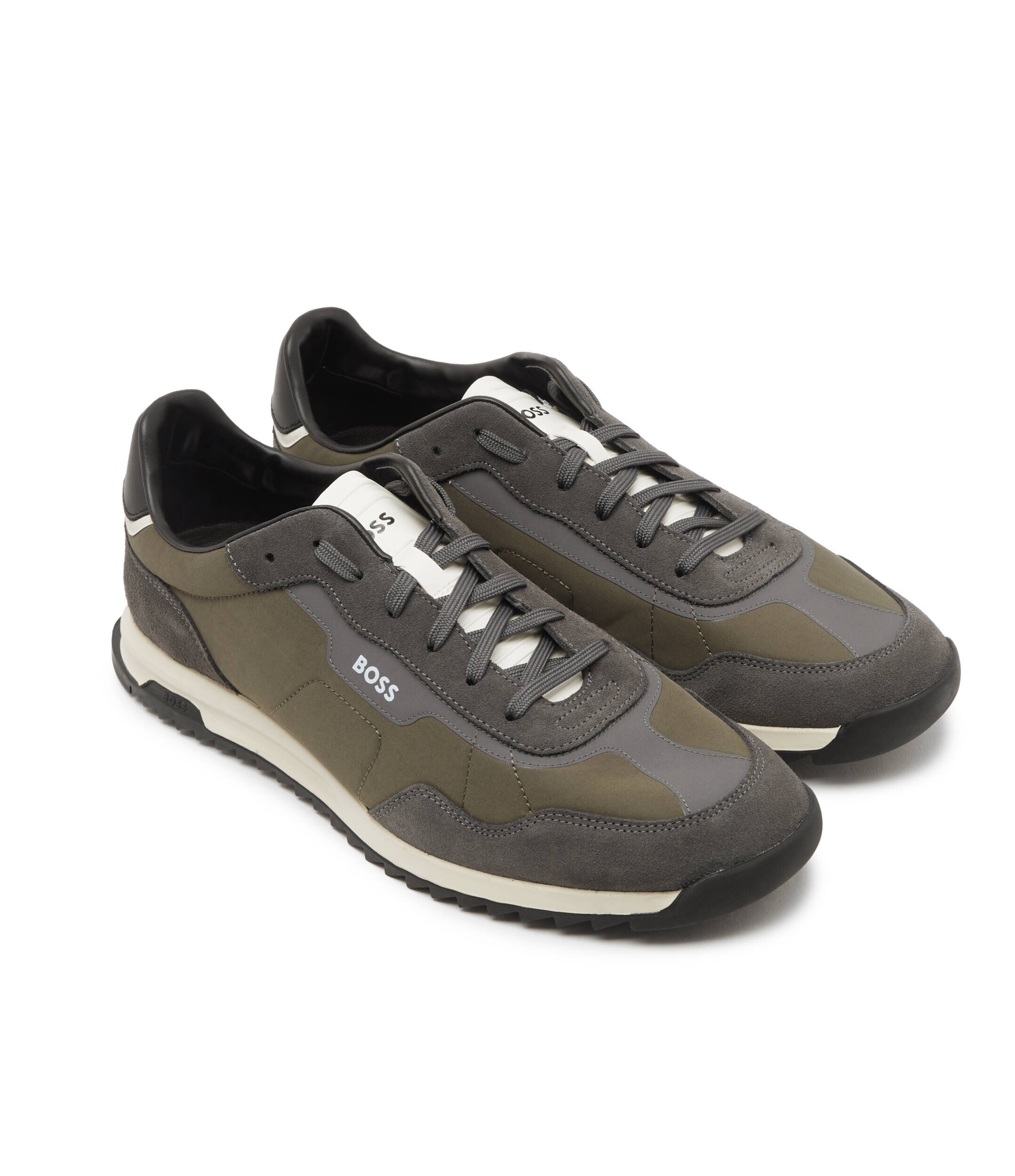 BOSS Black Sneakers Zayn Lowp nysd cu adaos de piele