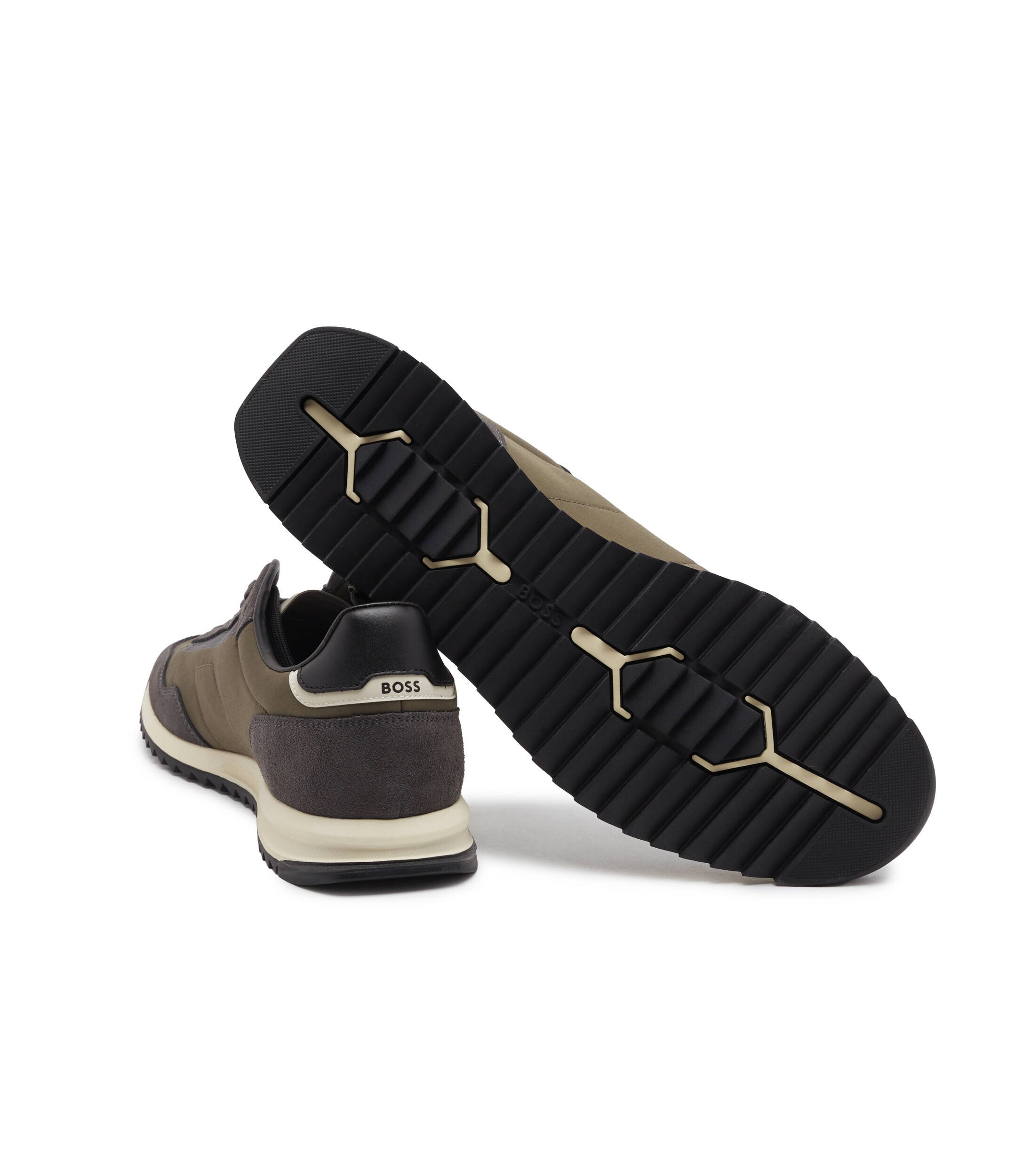 BOSS Black Sneakers Zayn Lowp nysd cu adaos de piele
