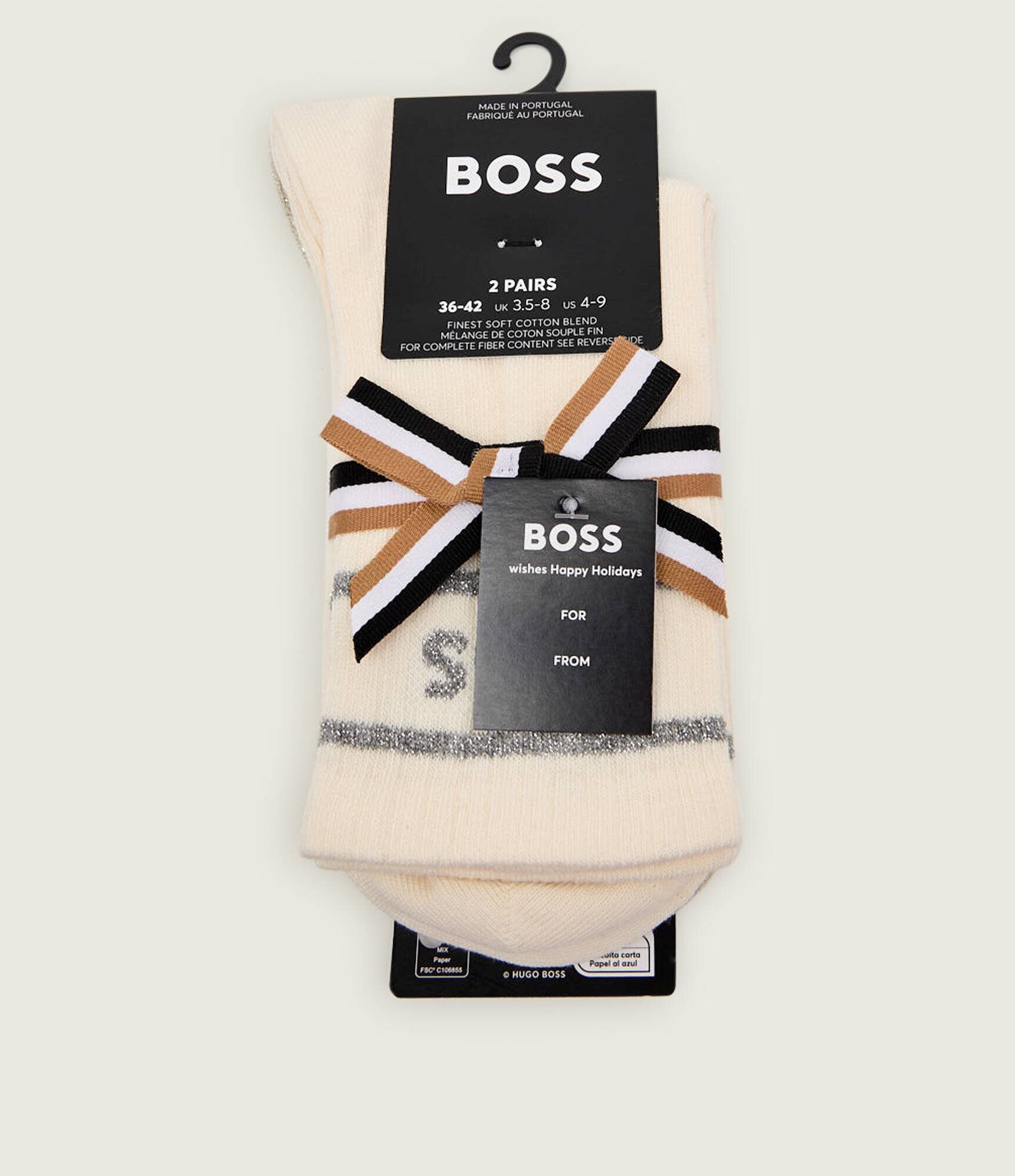BOSS Black Șosete 2-pack 2P QS Gift Rib CC