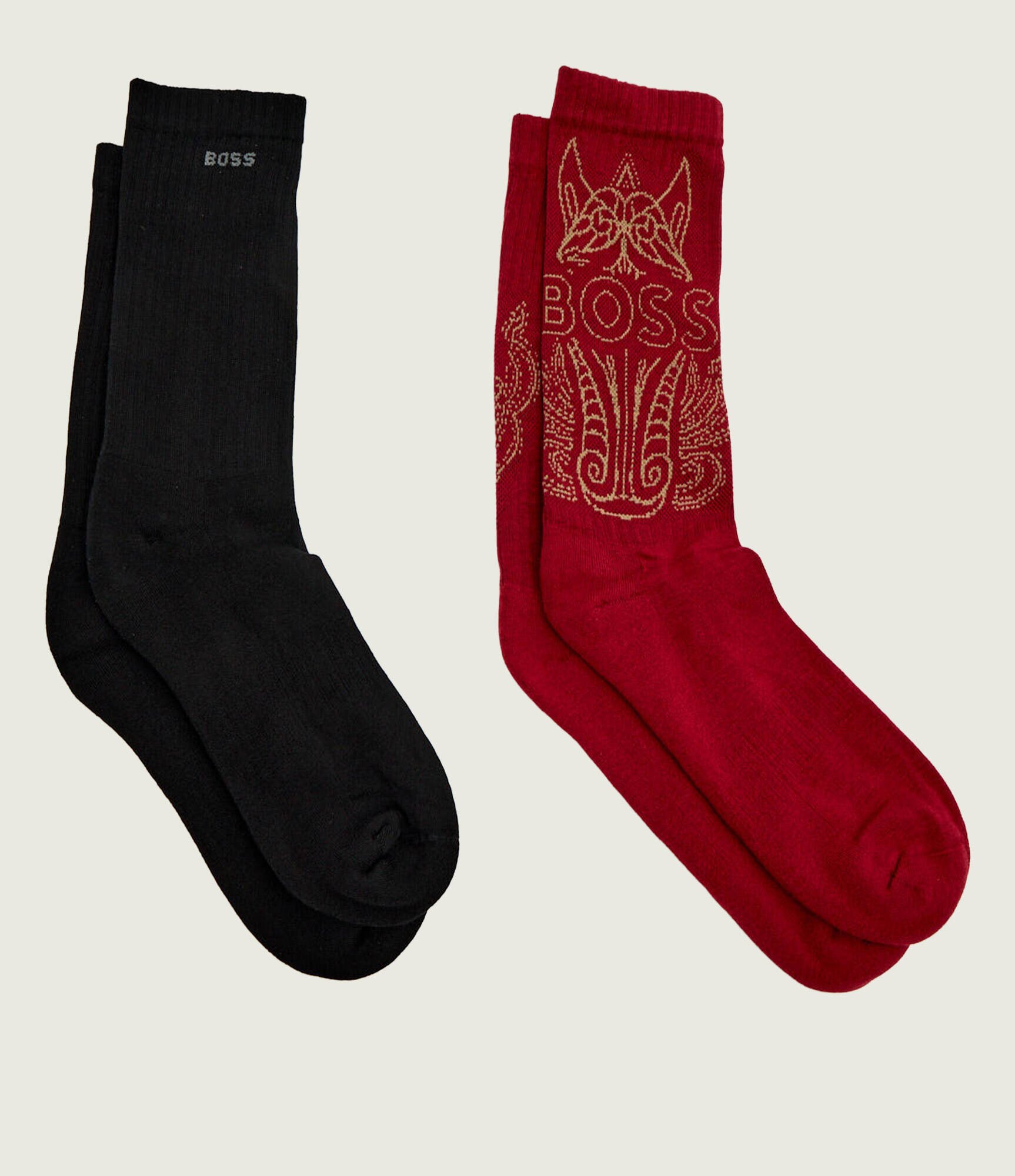 BOSS Black Șosete 2-pack QS Rib CNY CC