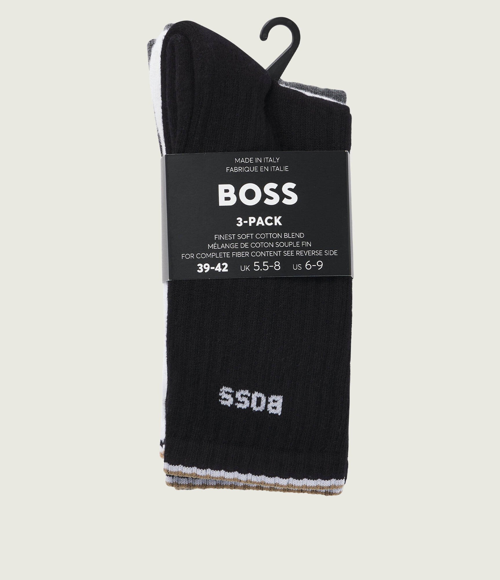 BOSS Black Șosete 3-pack 3P QS Rib Stripe CC