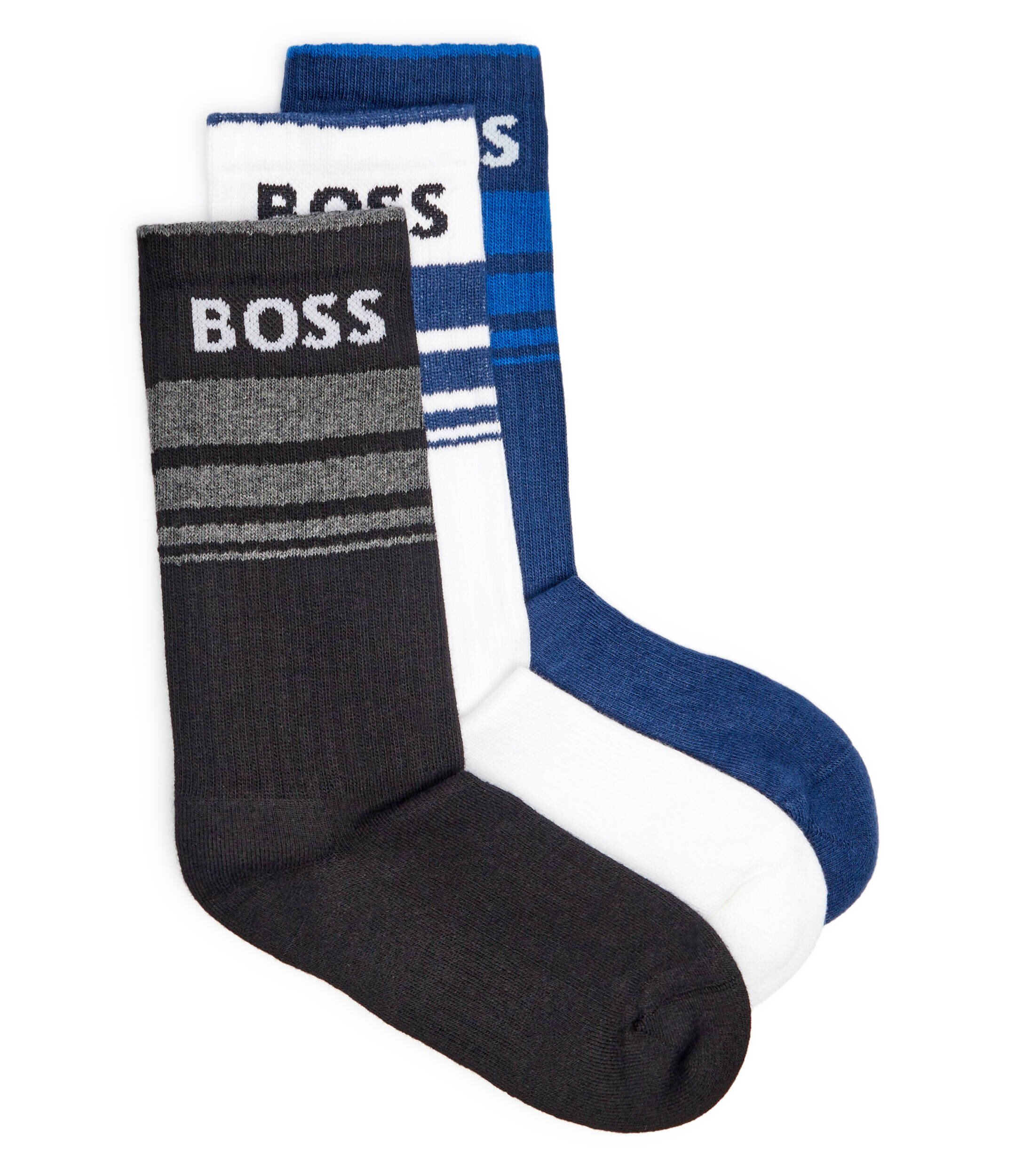 BOSS Black Șosete 3-pack 3P QS Rib Stripe CC