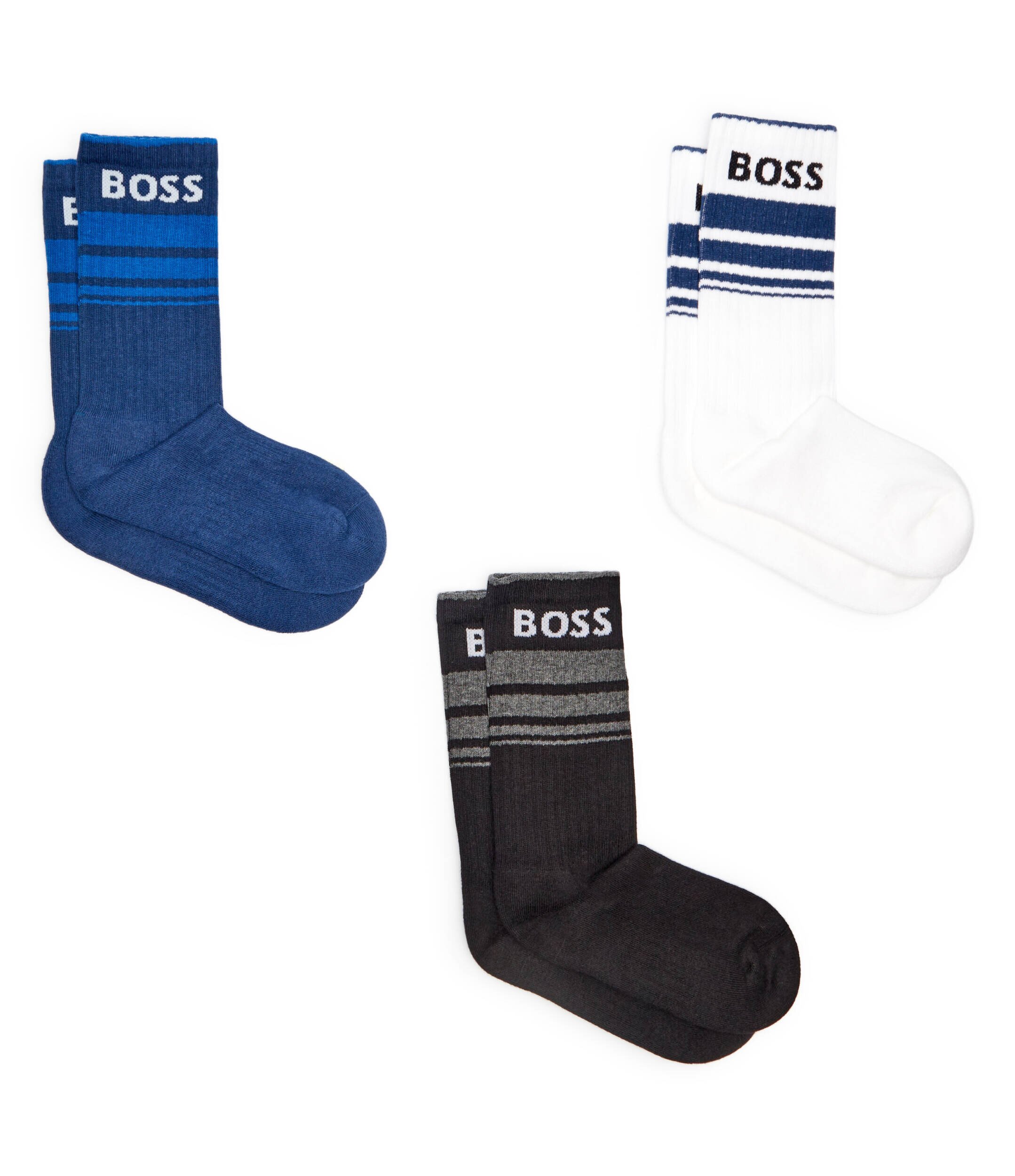 BOSS Black Șosete 3-pack 3P QS Rib Stripe CC