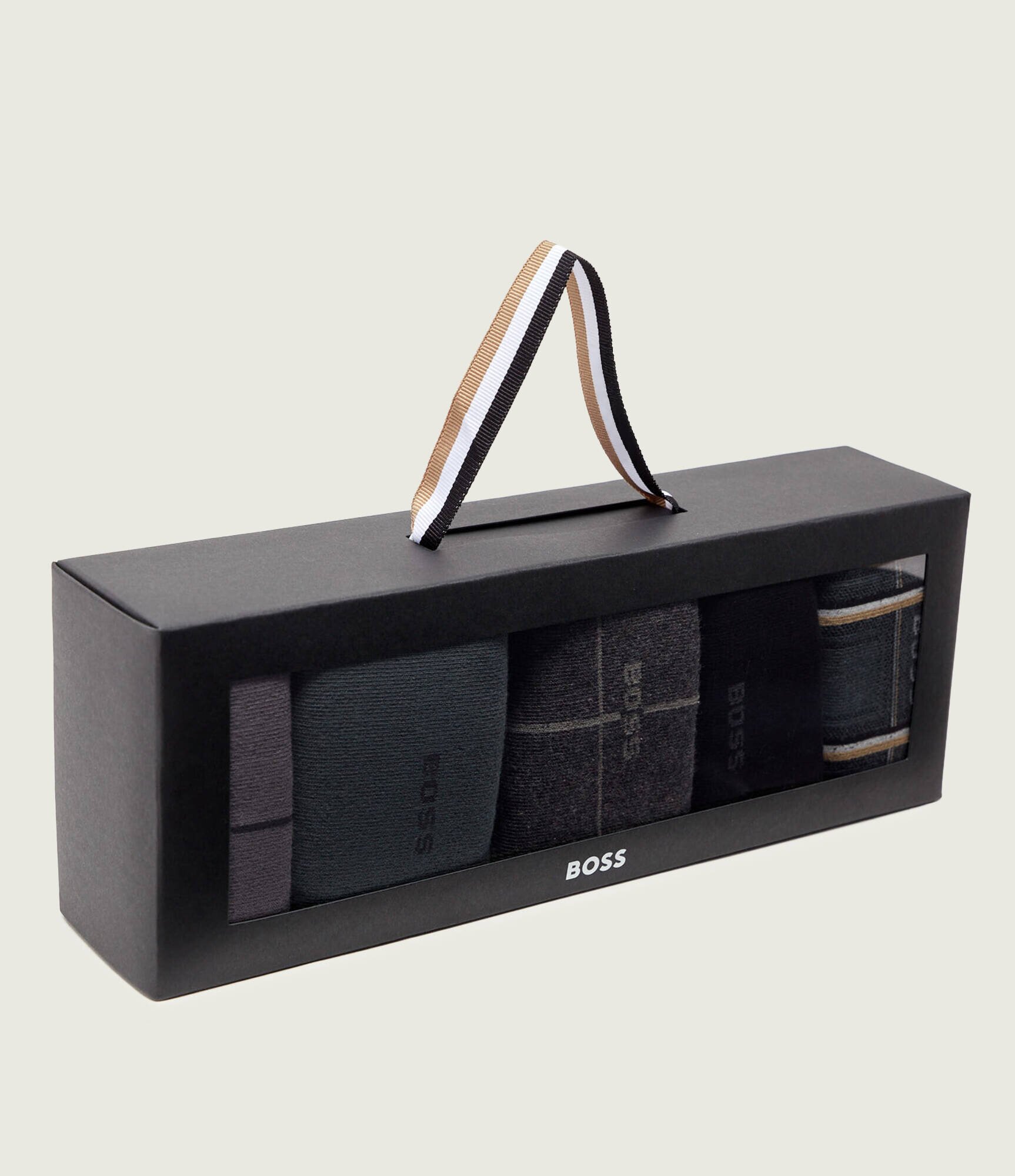 BOSS Black Șosete 5-pack 5PRSGiftset Check CC