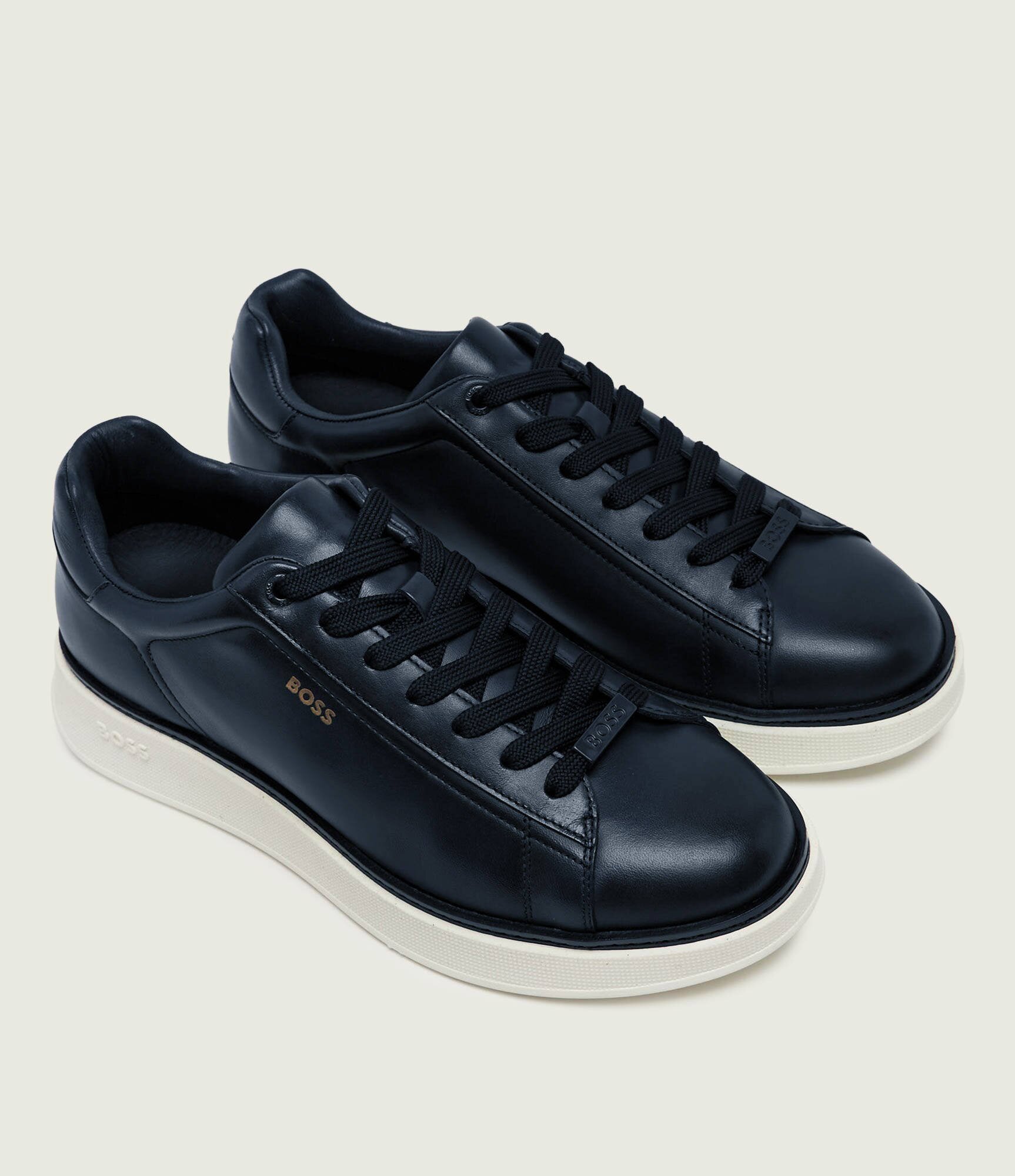 BOSS Black Teniși din piele Bulton_Runn_bufwtL
