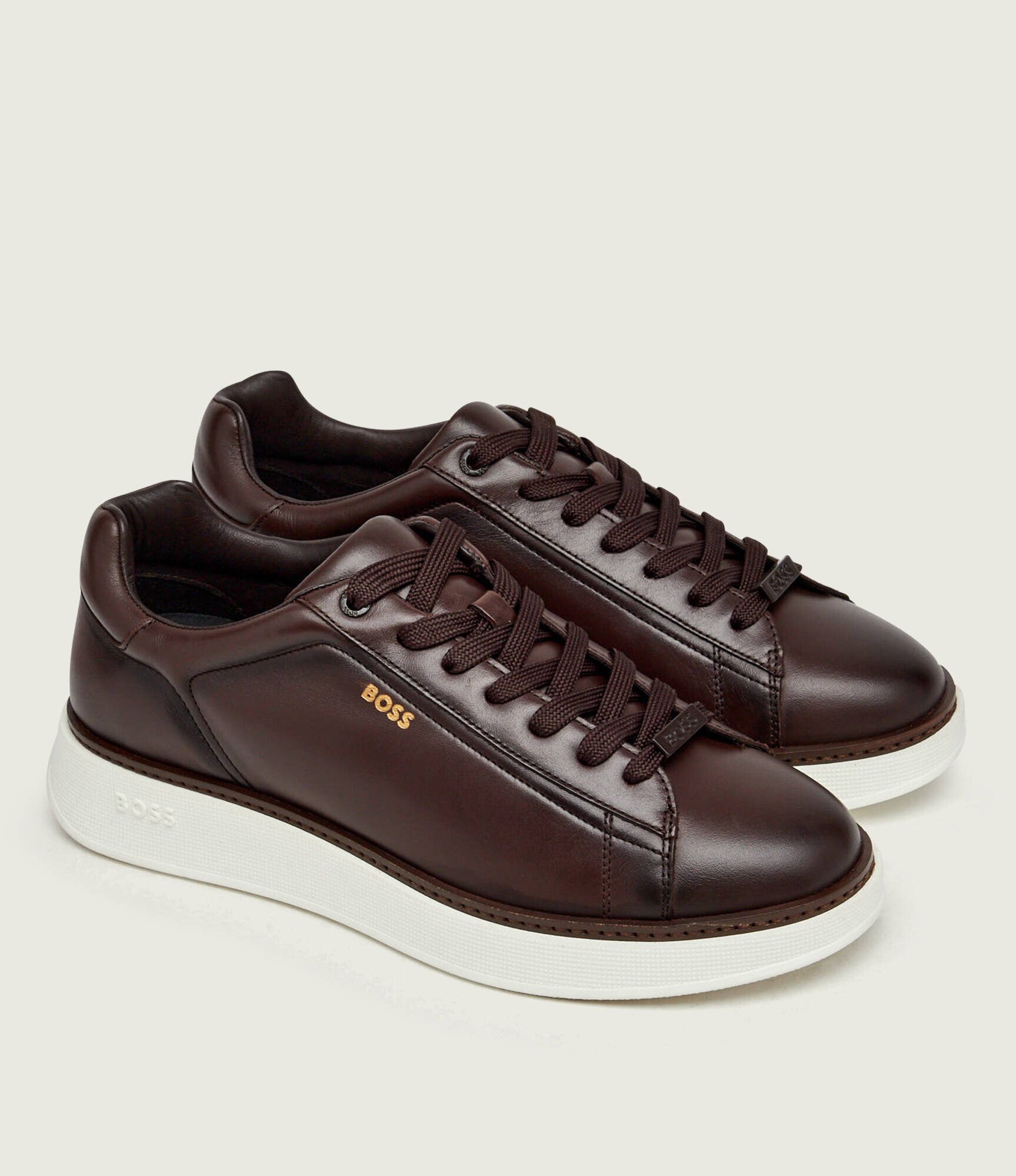 BOSS Black Teniși din piele Bulton_Runn_bufwtL