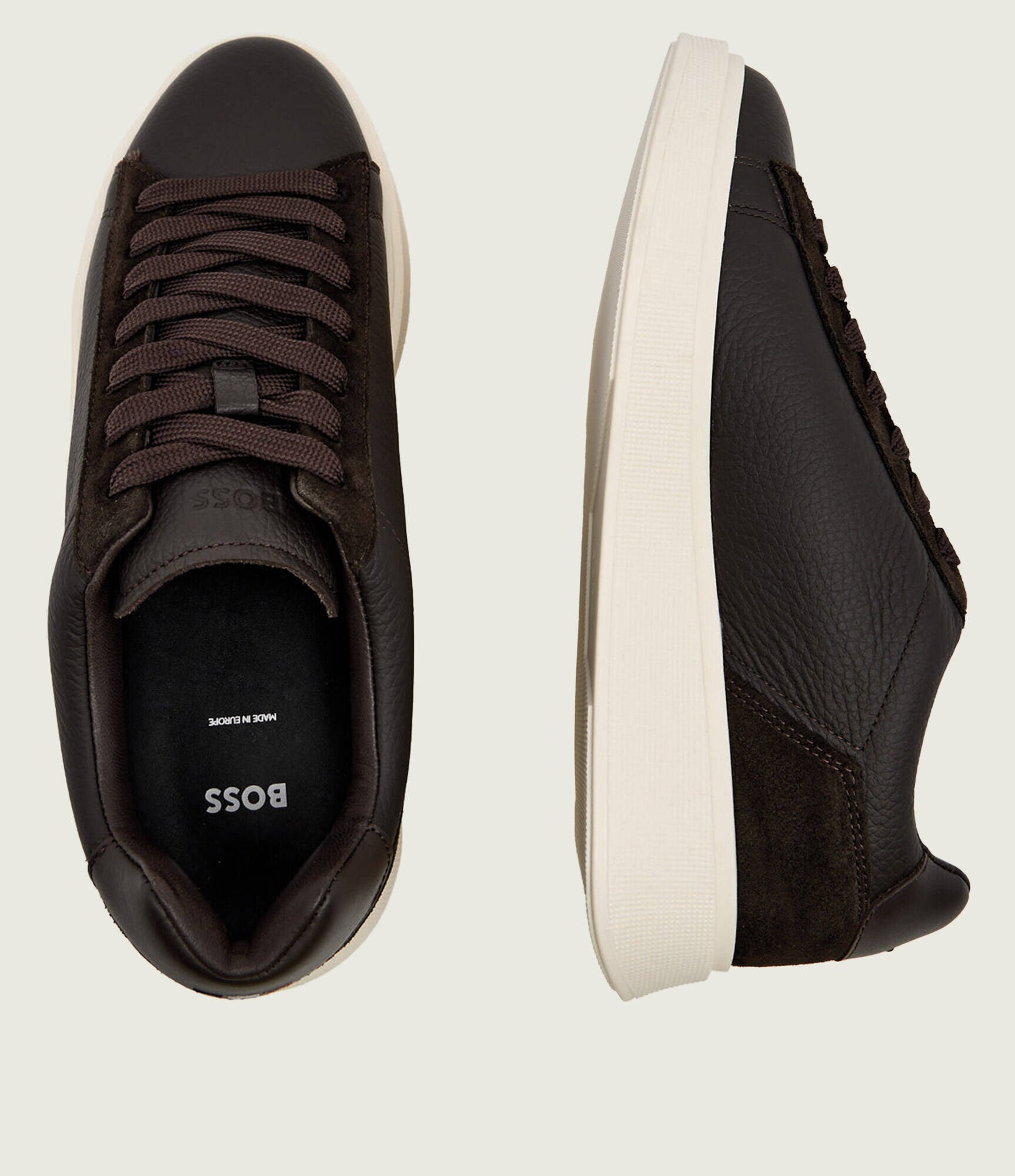 BOSS Black Teniși din piele Bulton_Runn_sdgrlt