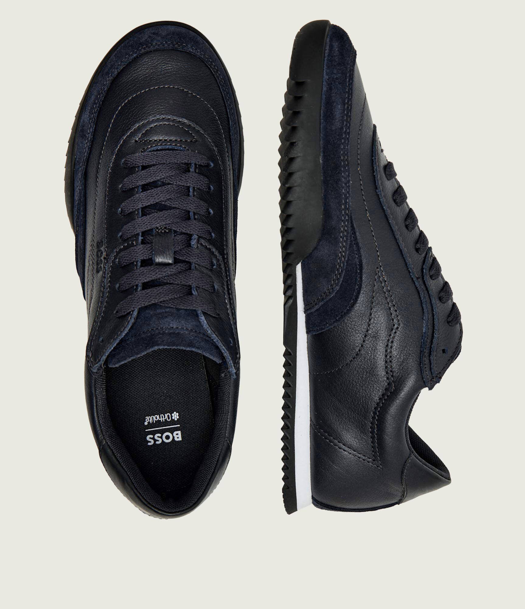 BOSS Black Teniși din piele Careton_Lowp_sdltb