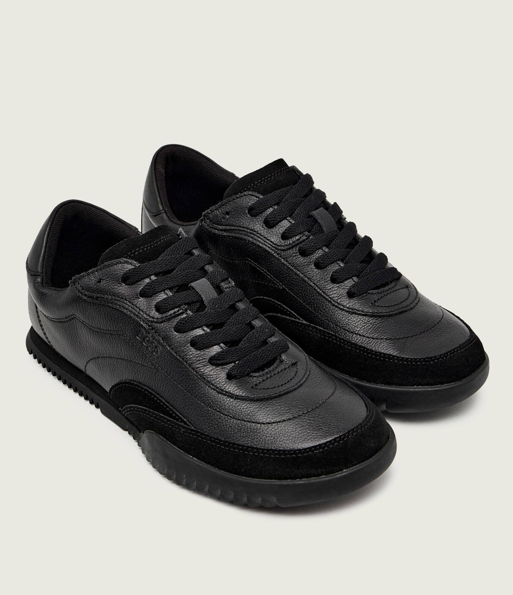 BOSS Black Teniși din piele Careton_Lowp_sdltb