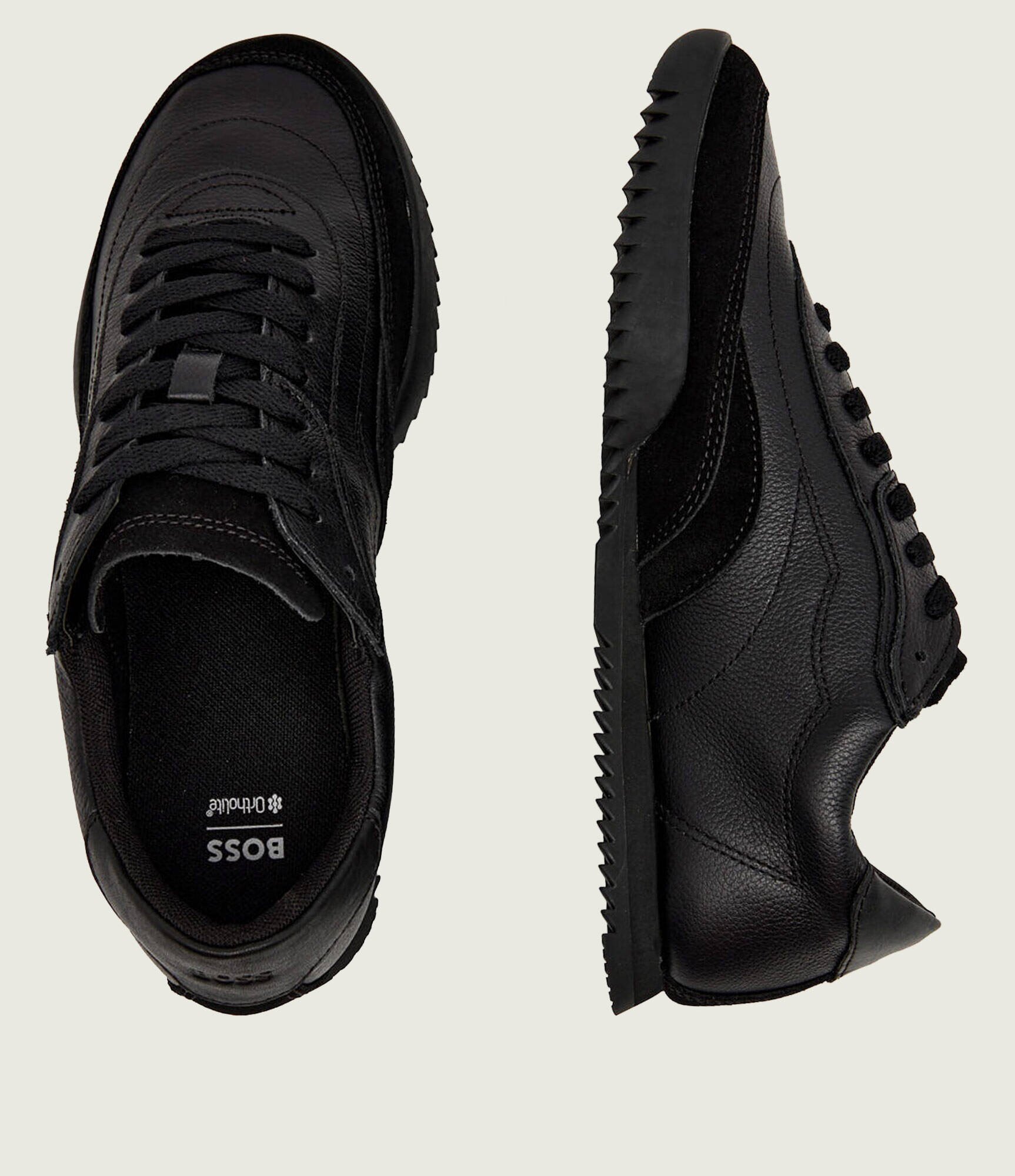 BOSS Black Teniși din piele Careton_Lowp_sdltb