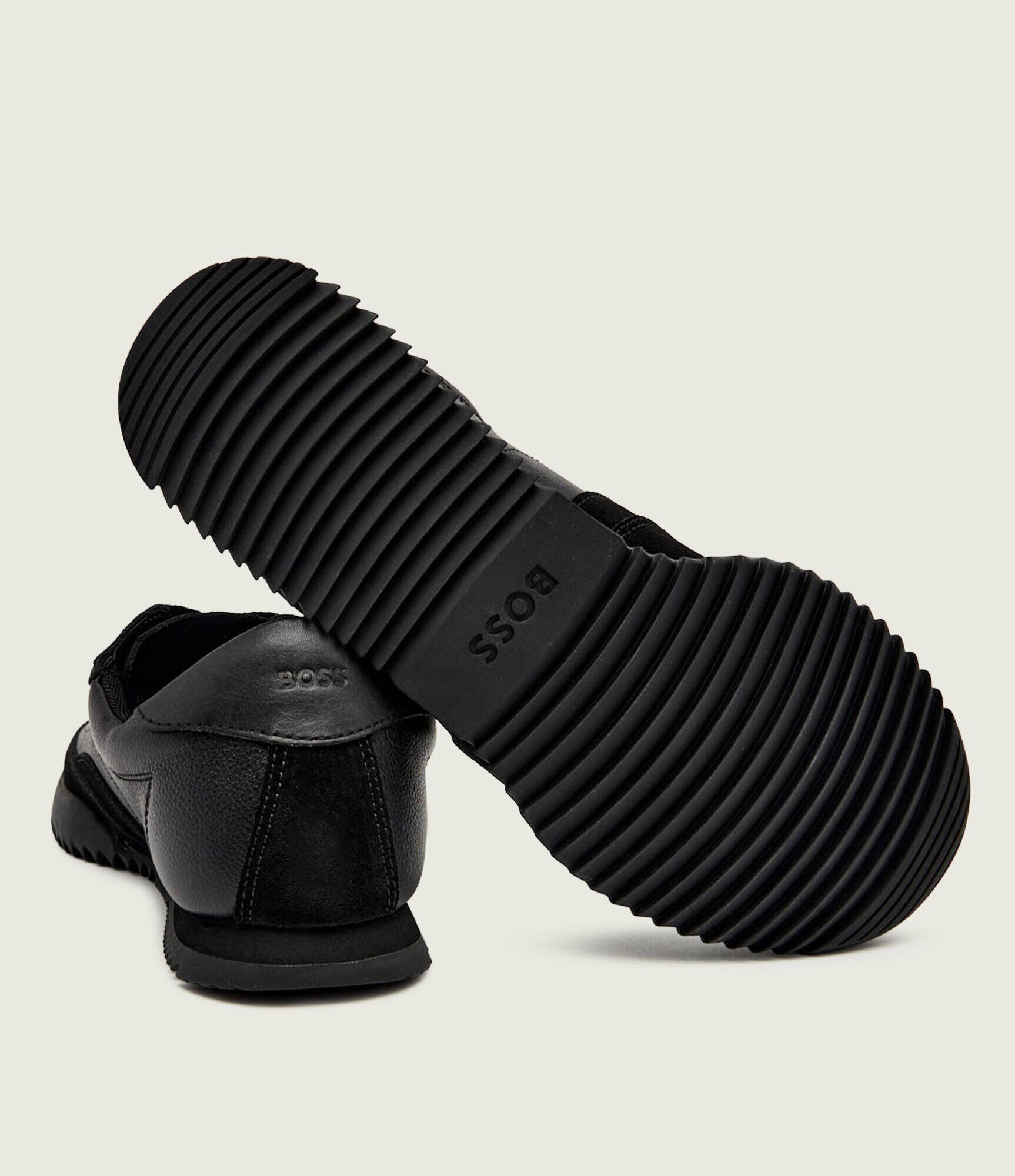 BOSS Black Teniși din piele Careton_Lowp_sdltb