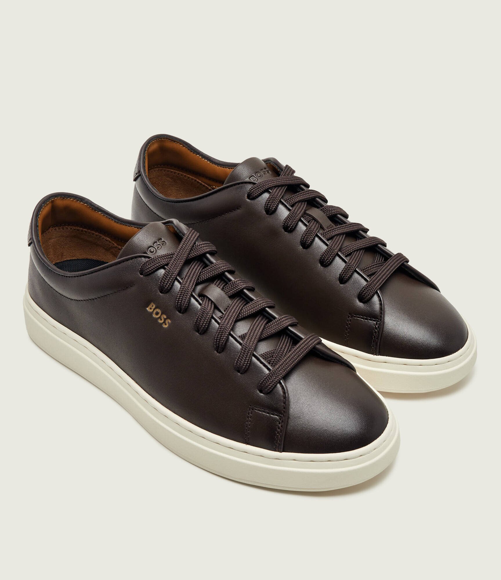 BOSS Black Teniși din piele Kieran_Tenn_butb