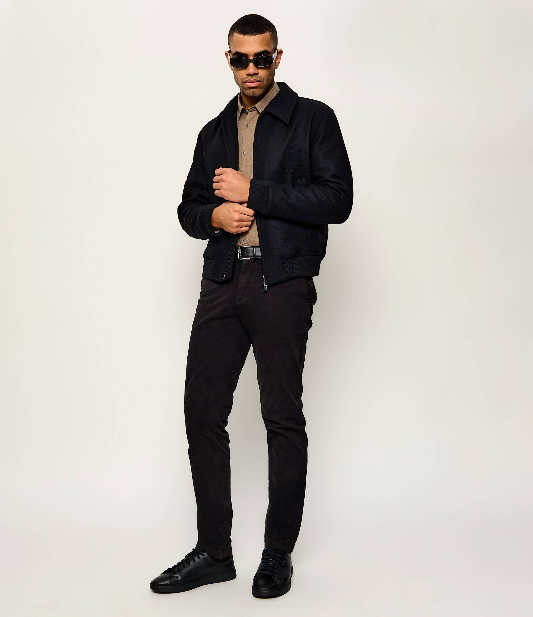 BOSS Black Teniși din piele Kieran_Tenn_butb