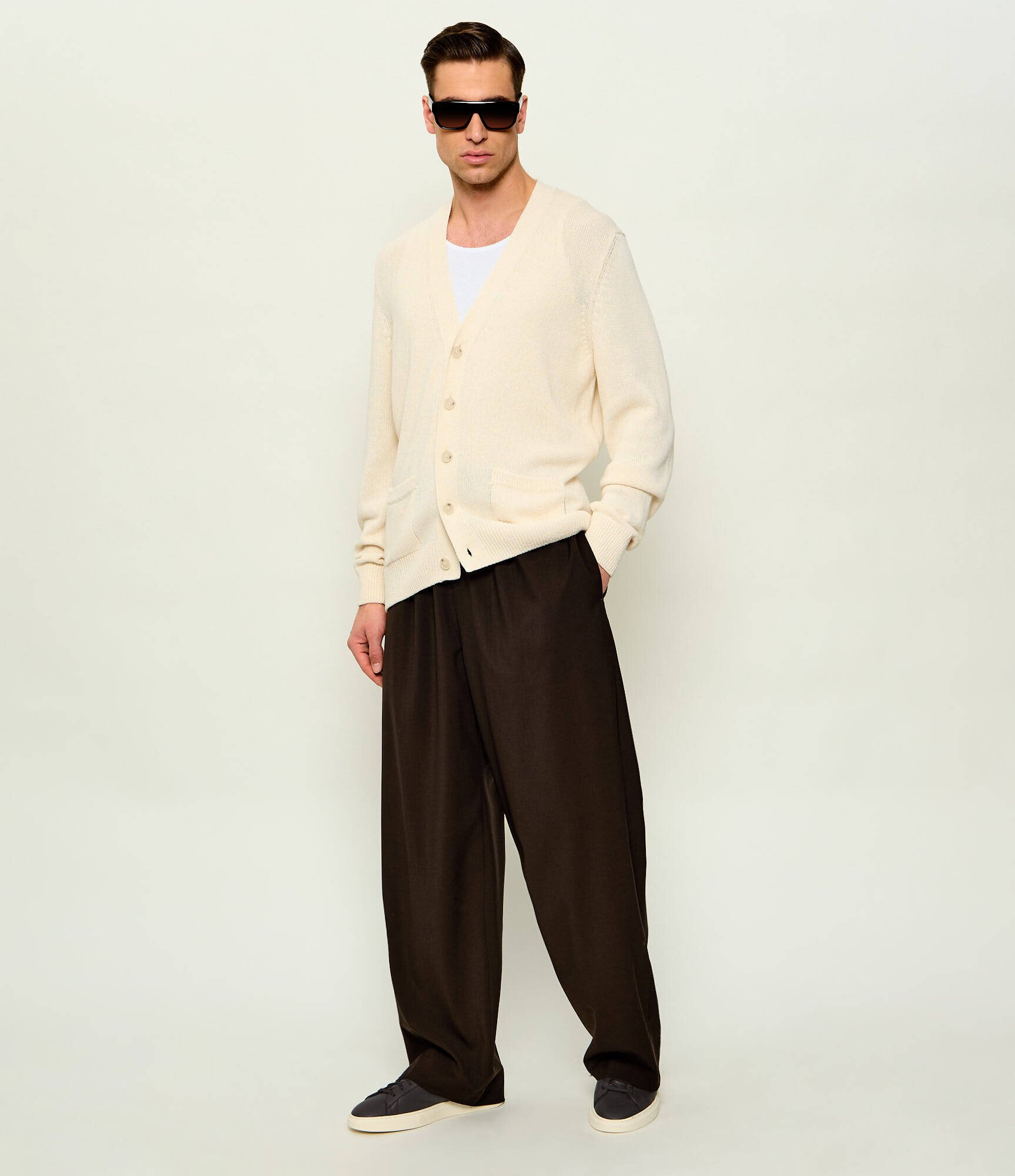 BOSS Black Teniși din piele Kieran_Tenn_lwvpu
