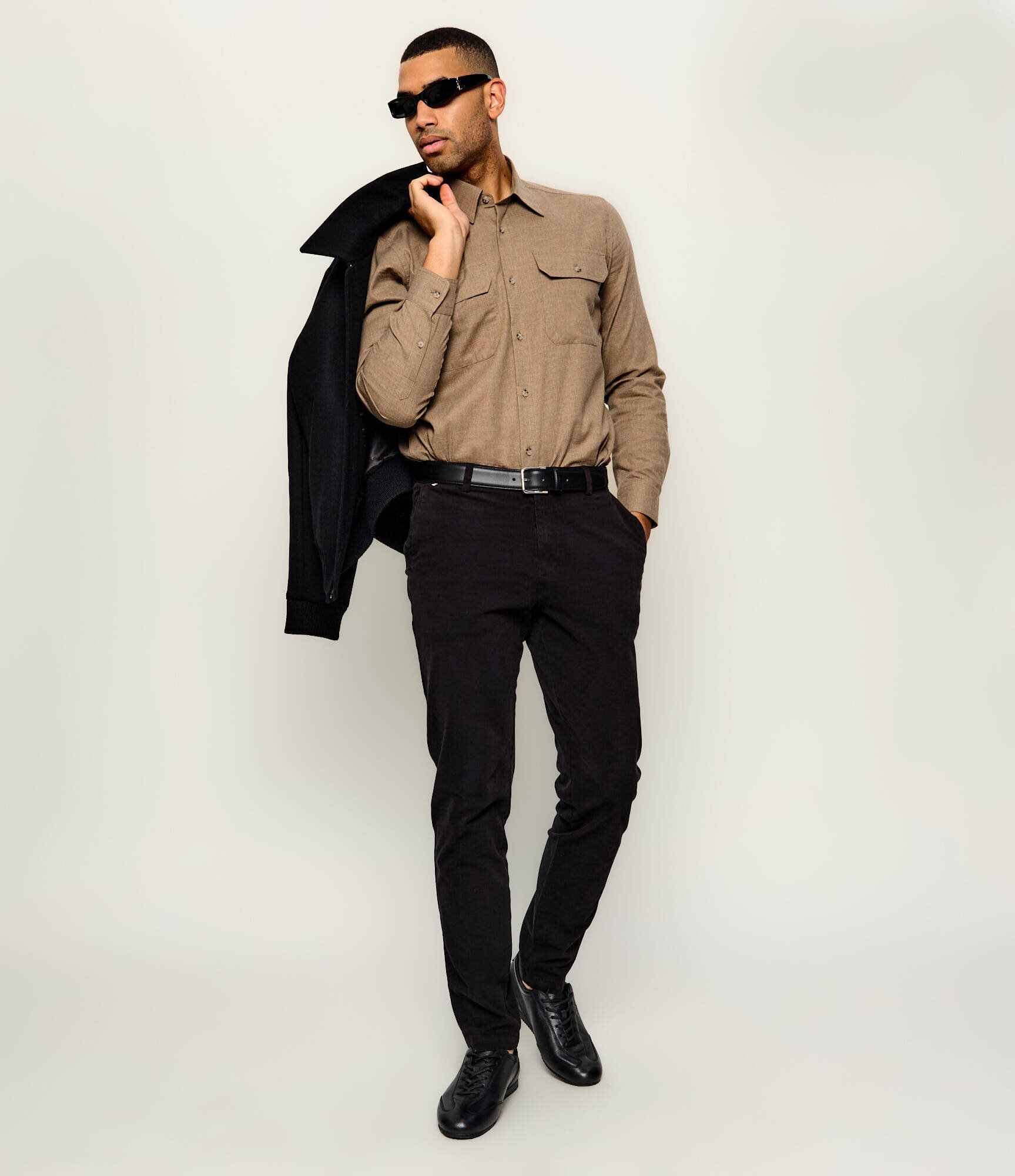 BOSS Black Teniși din piele Lineor_Lowp_tbwl