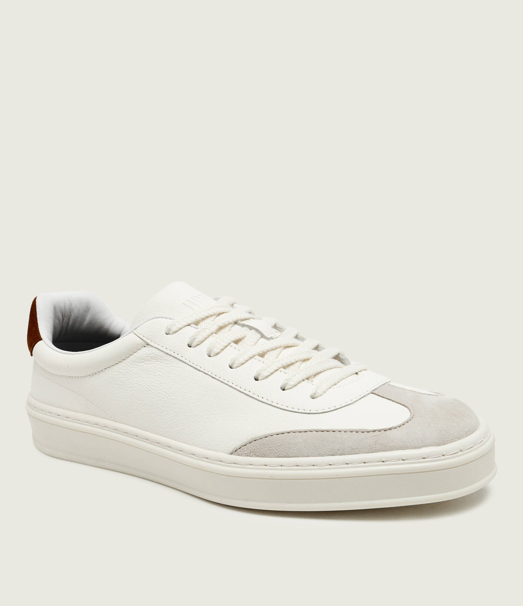 BOSS Black Teniși din piele Zarek_Tenn_sddr_DB | BECKHAM x BOSS | piele întoarsă