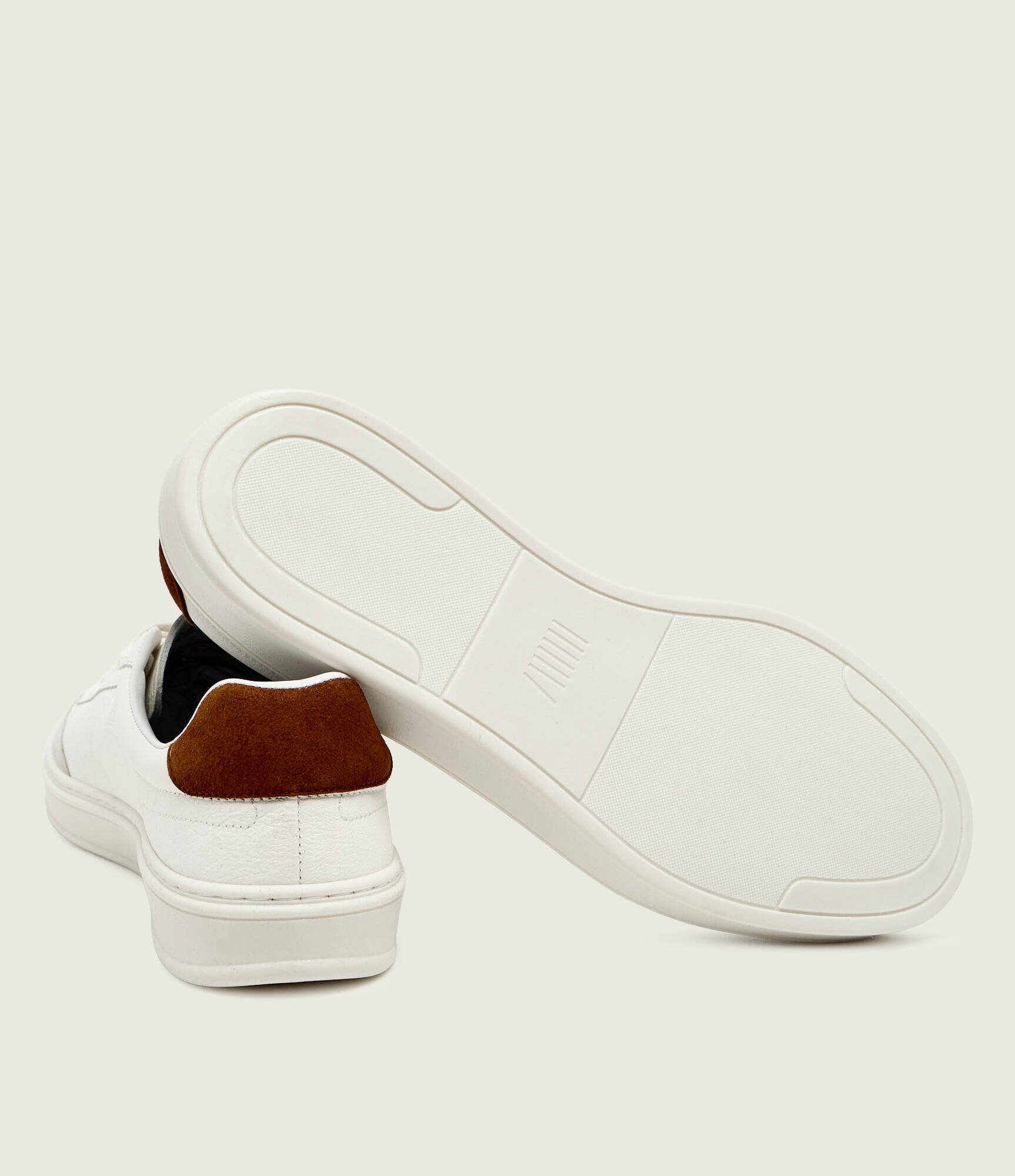 BOSS Black Teniși din piele Zarek_Tenn_sddr_DB | BECKHAM x BOSS | piele întoarsă