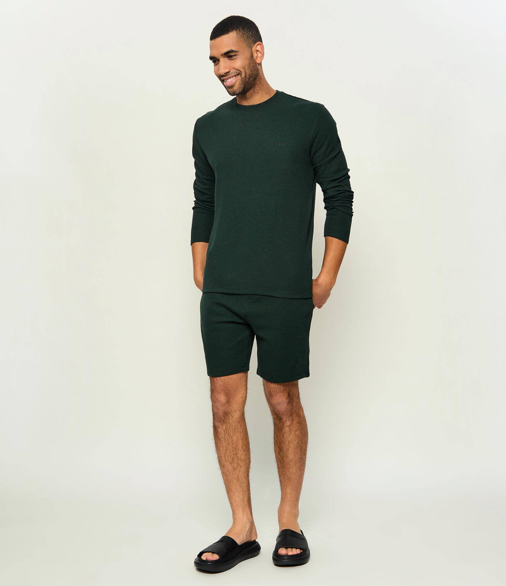 BOSS Black Top de pijama Waffle | regular fit