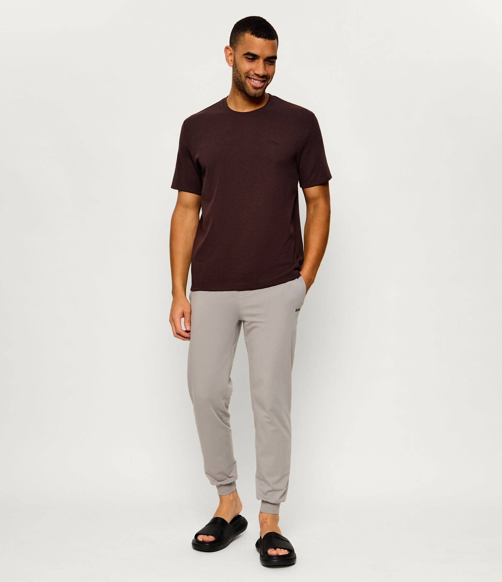 BOSS Black Top de pijama Waffle | regular fit