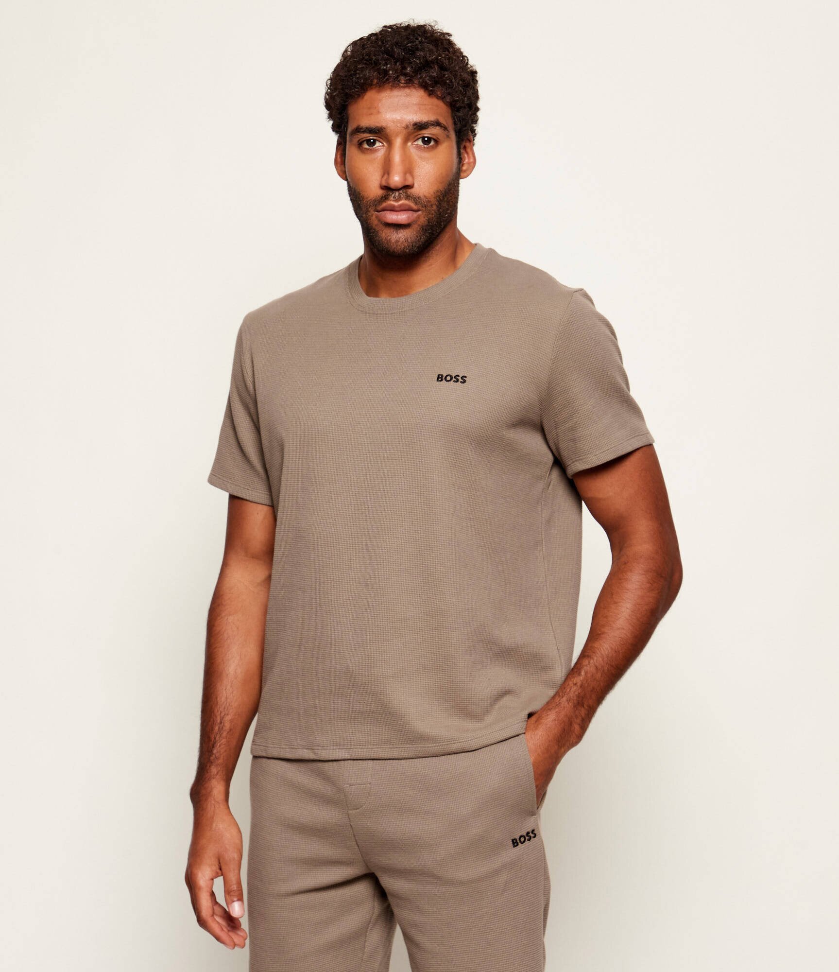 BOSS Black Top de pijama Waffle | regular fit