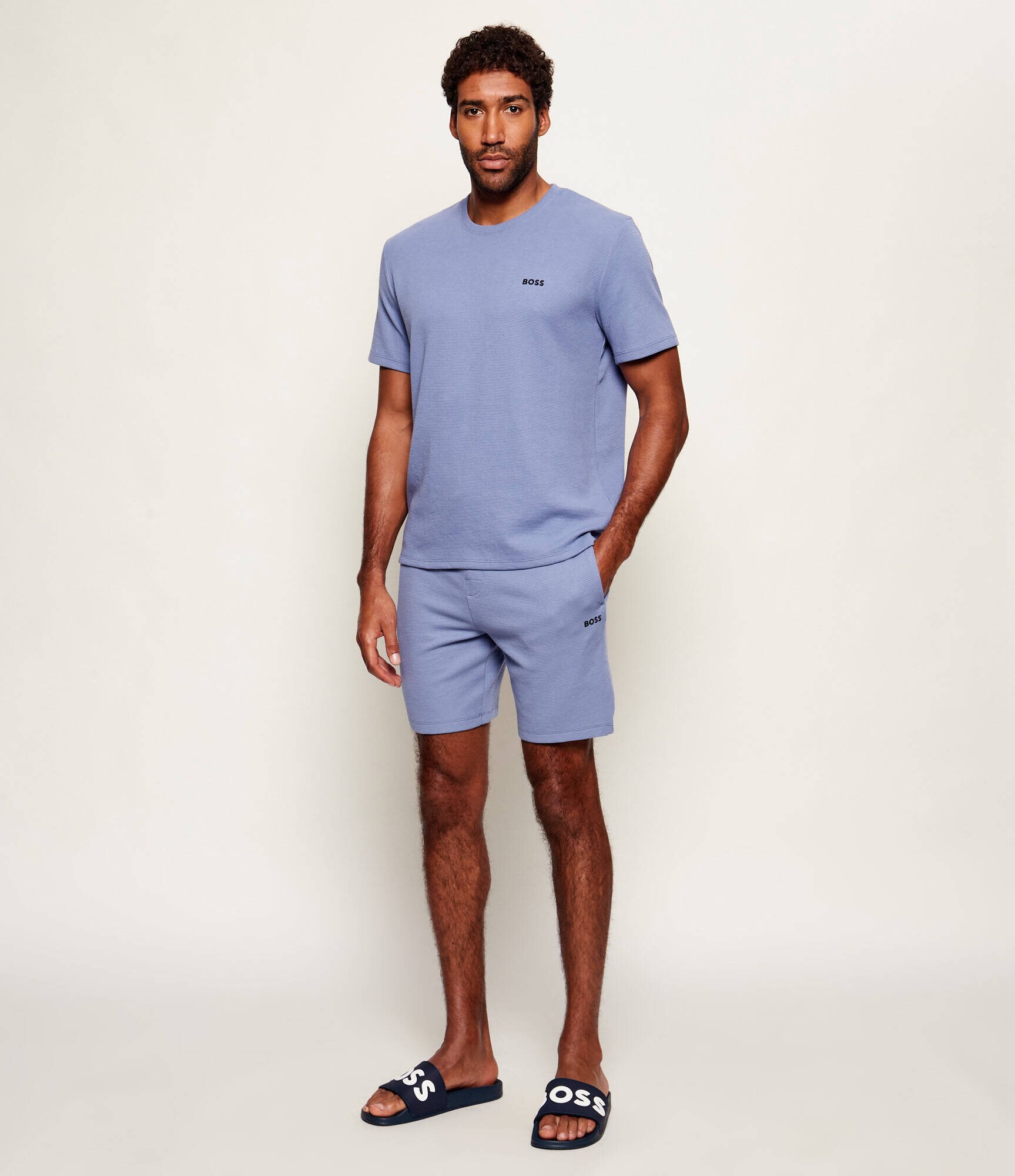 BOSS Black Top de pijama Waffle | regular fit