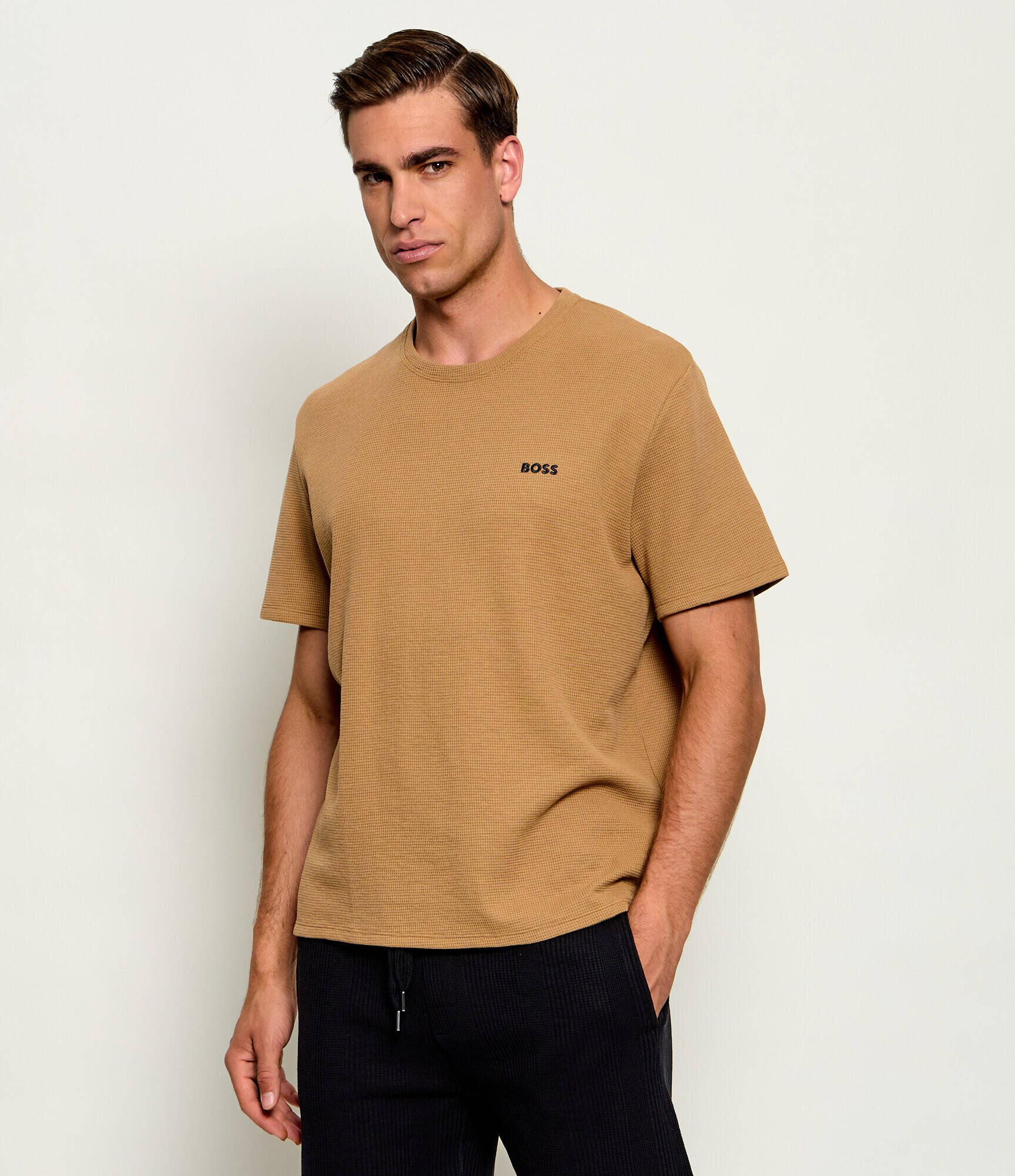 BOSS Black Top de pijama Waffle | regular fit