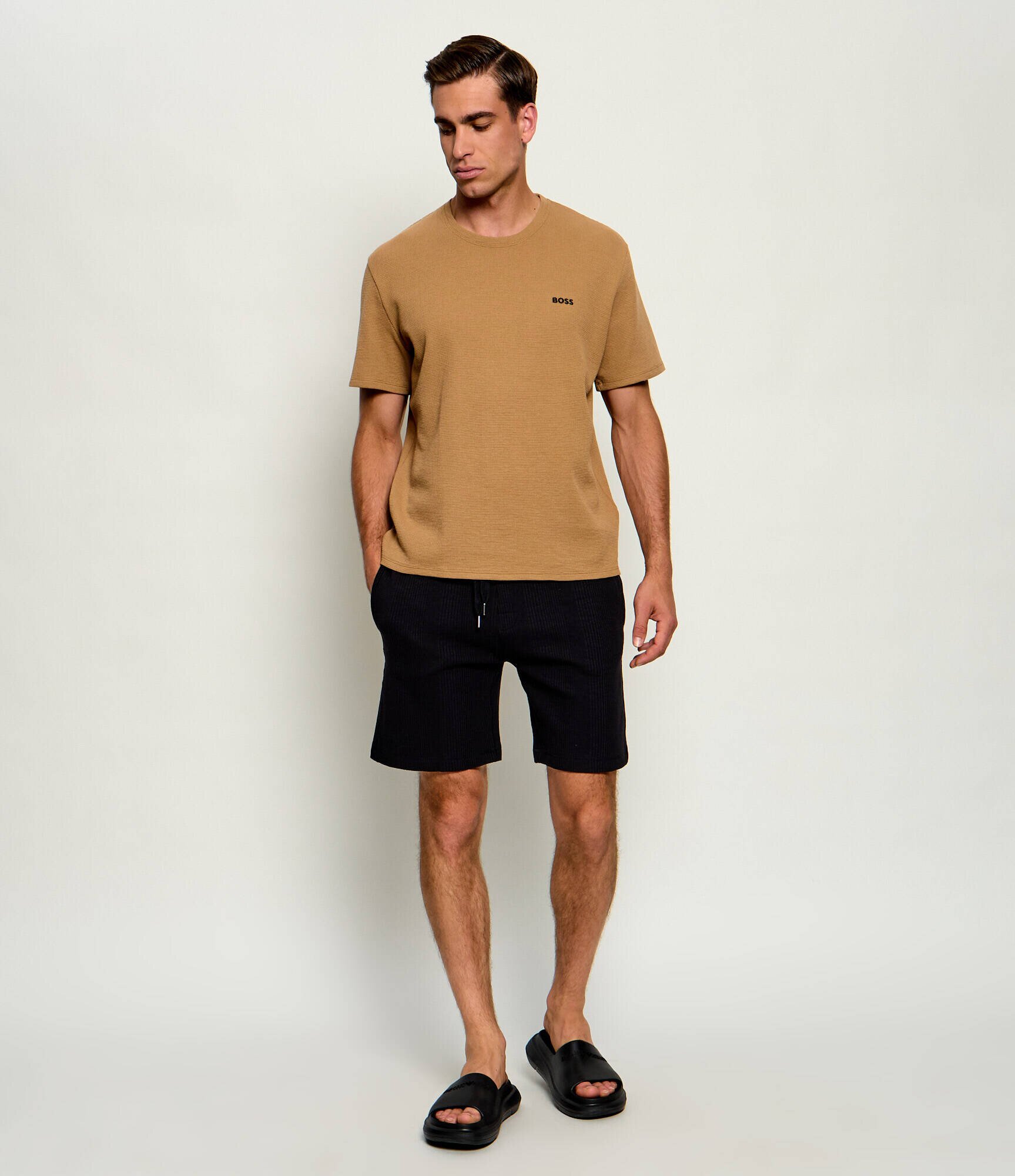 BOSS Black Top de pijama Waffle | regular fit