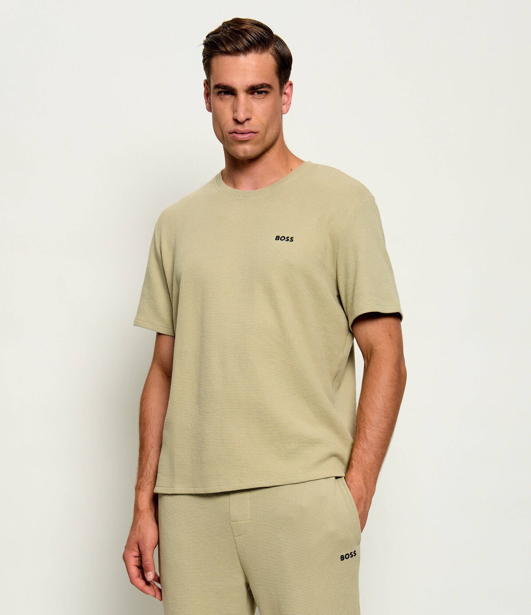BOSS Black Top de pijama Waffle | regular fit