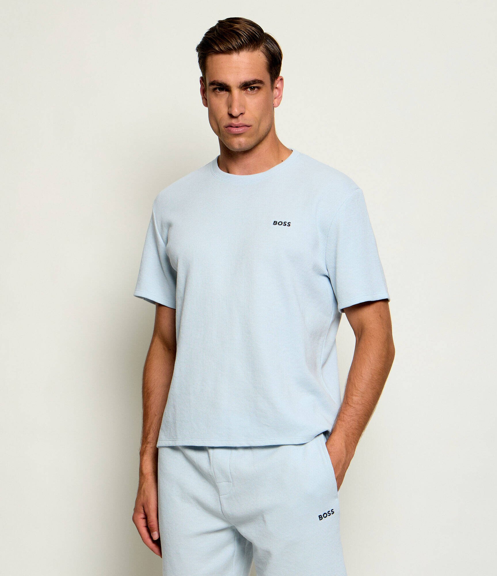 BOSS Black Top de pijama Waffle | regular fit