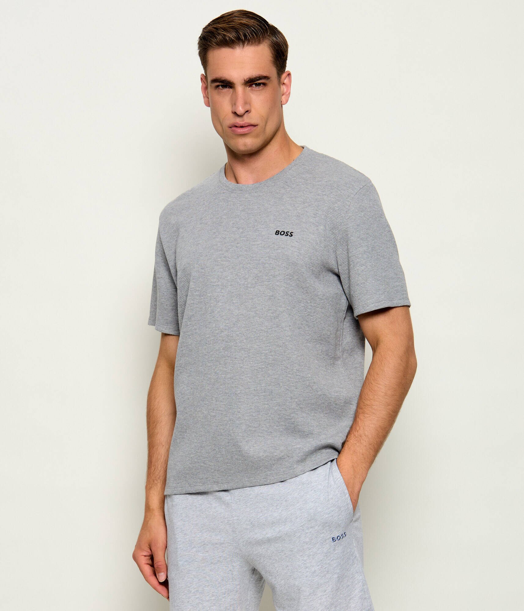 BOSS Black Top de pijama Waffle | regular fit