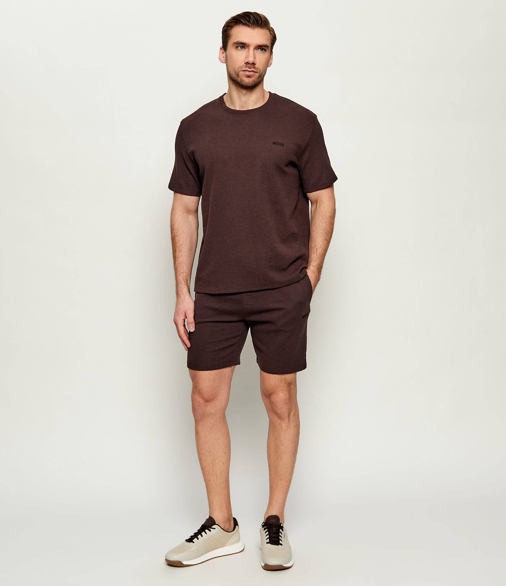 BOSS Black Top de pijama Waffle | regular fit