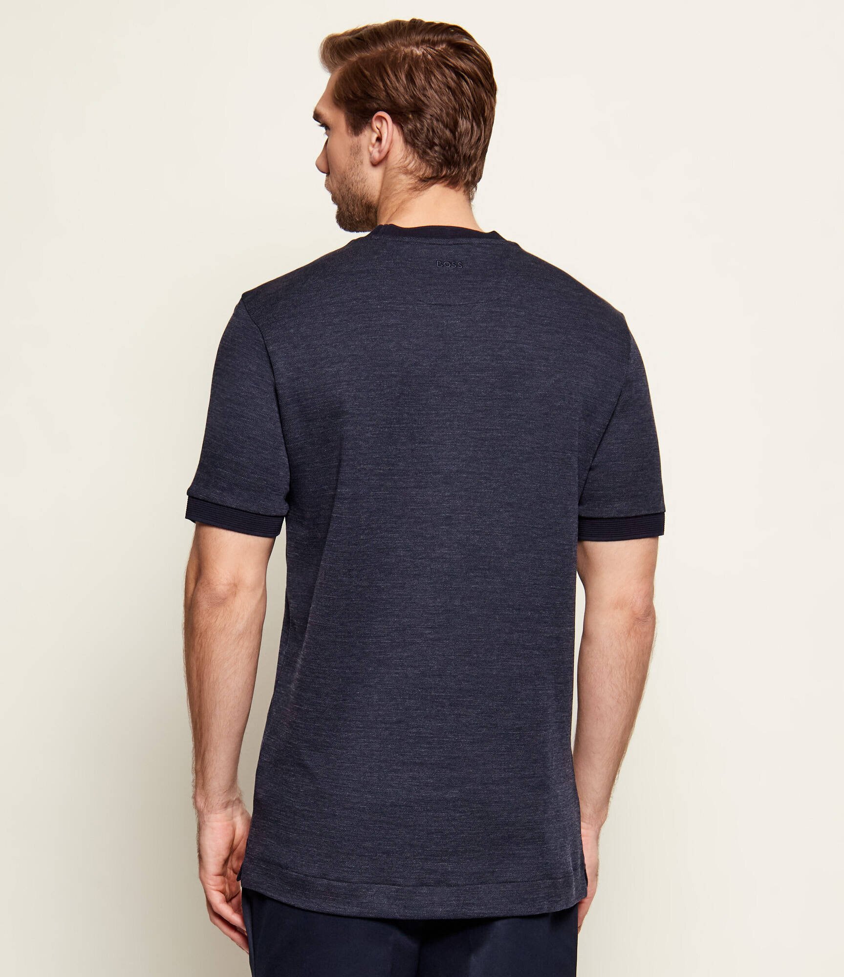 BOSS Black Tricou C-Thompson 242_AM | BOSS x ASTON MARTIN | regular fit cu adaos de lână