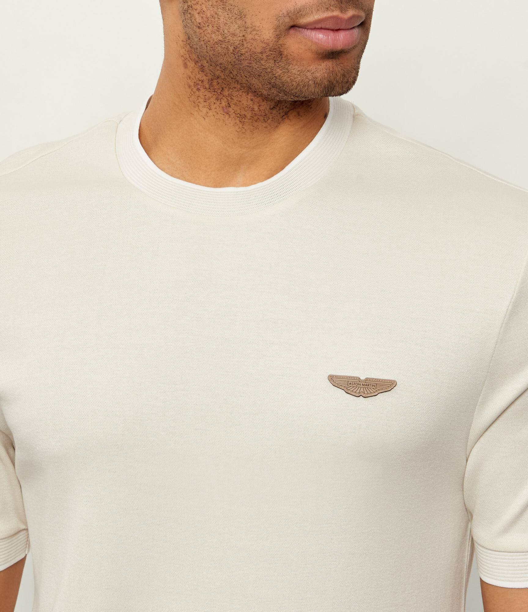 BOSS Black Tricou C-Thompson 242_AM | BOSS x ASTON MARTIN | regular fit cu adaos de lână