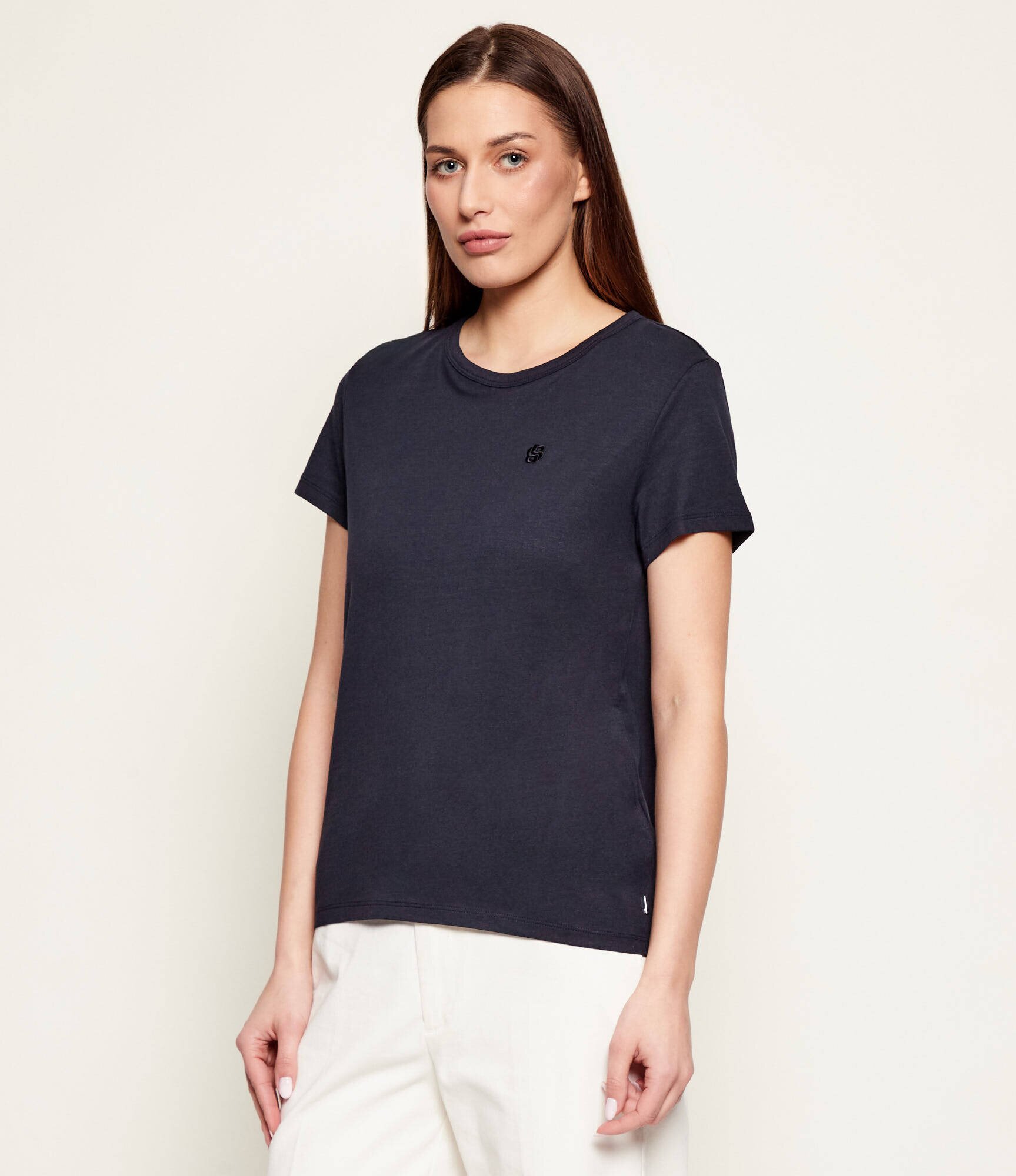 BOSS Black Tricou Eventsa9 | regular fit cu adaos de mătase