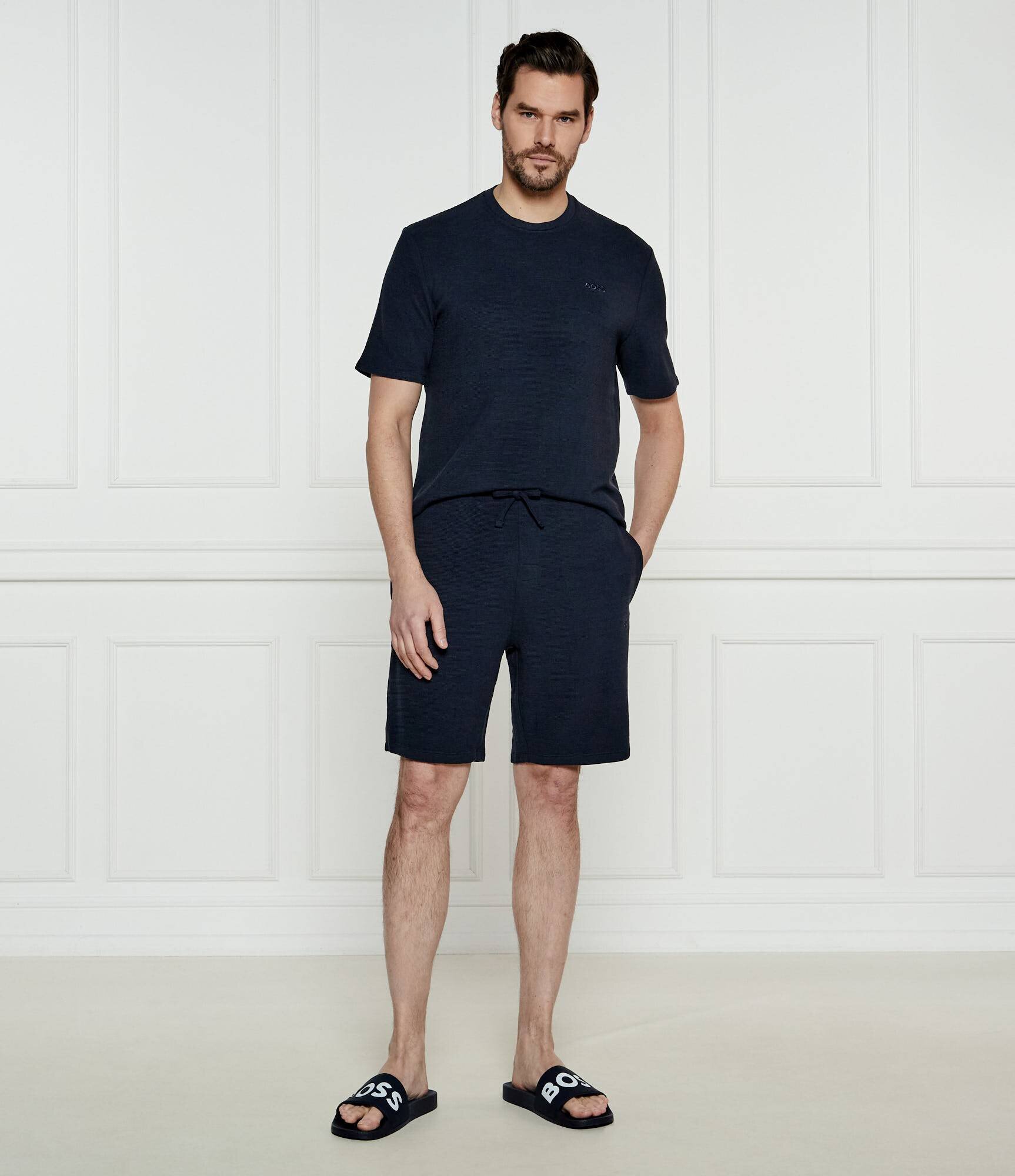 BOSS Black Tricou rib | Regular Fit