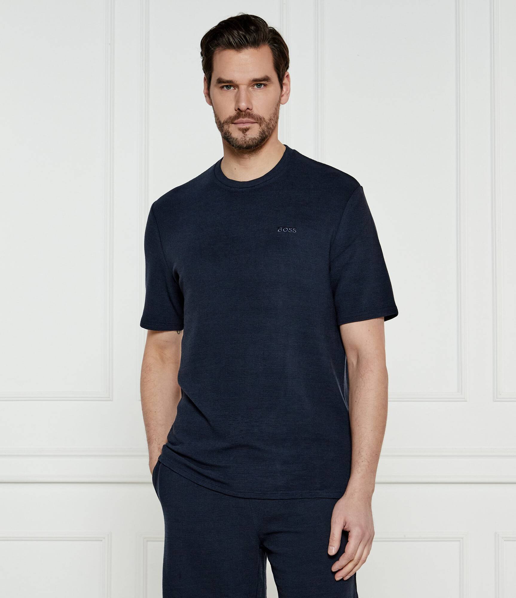 BOSS Black Tricou rib | Regular Fit