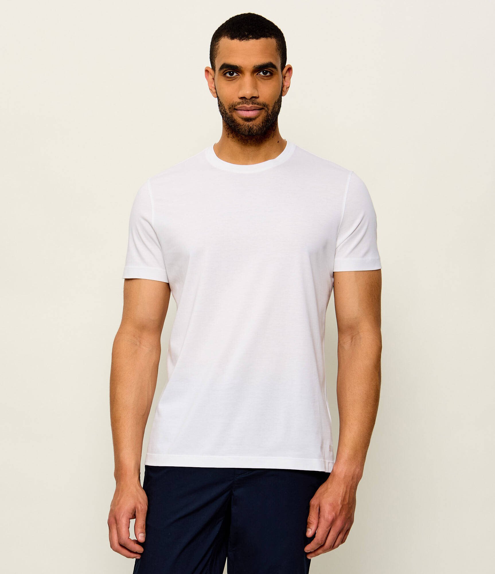 BOSS Black Tricou Taut 75 | Boss x David Beckham | regular fit cu adaos de mătase