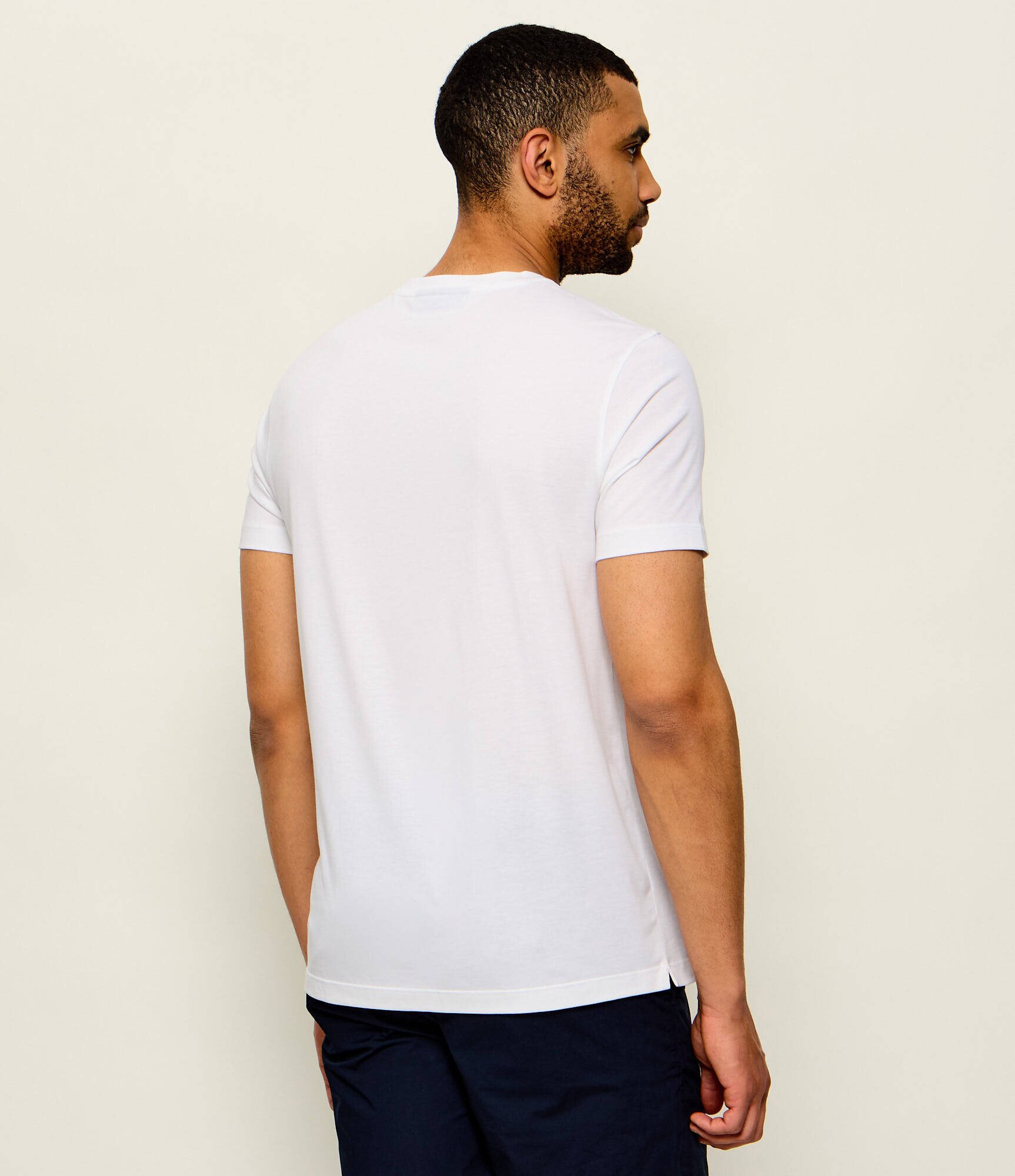 BOSS Black Tricou Taut 75 | Boss x David Beckham | regular fit cu adaos de mătase