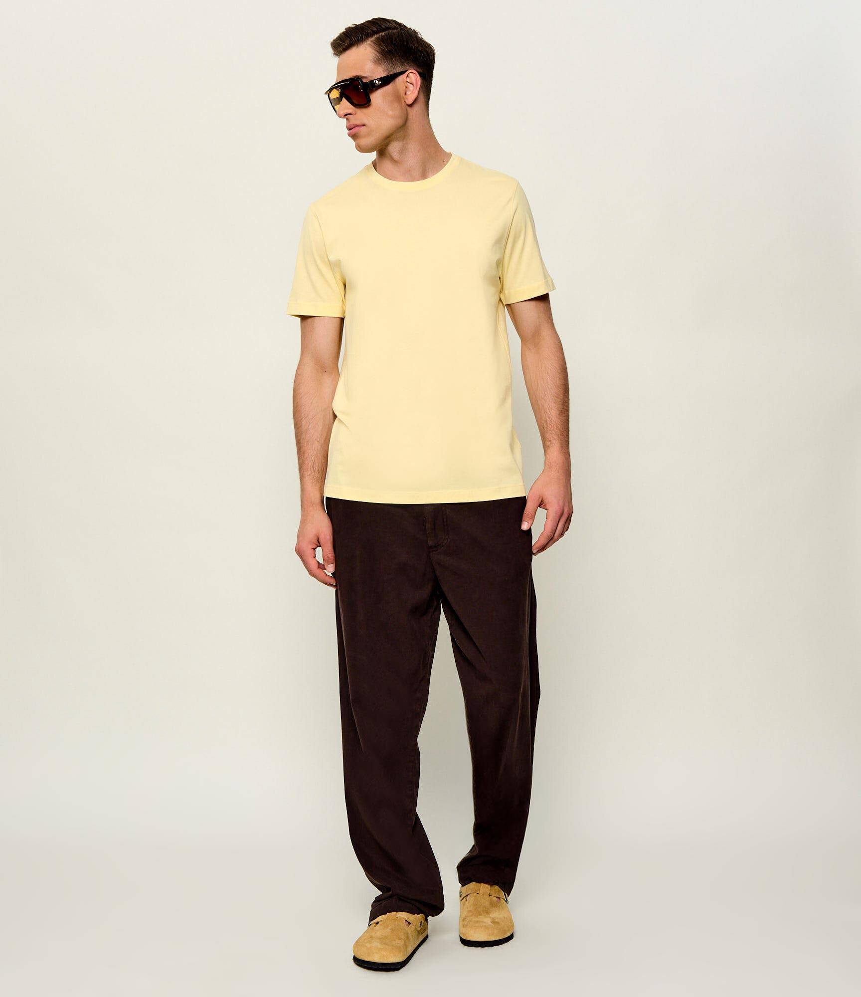 BOSS Black Tricou Taut 75 | Boss x David Beckham | regular fit cu adaos de mătase