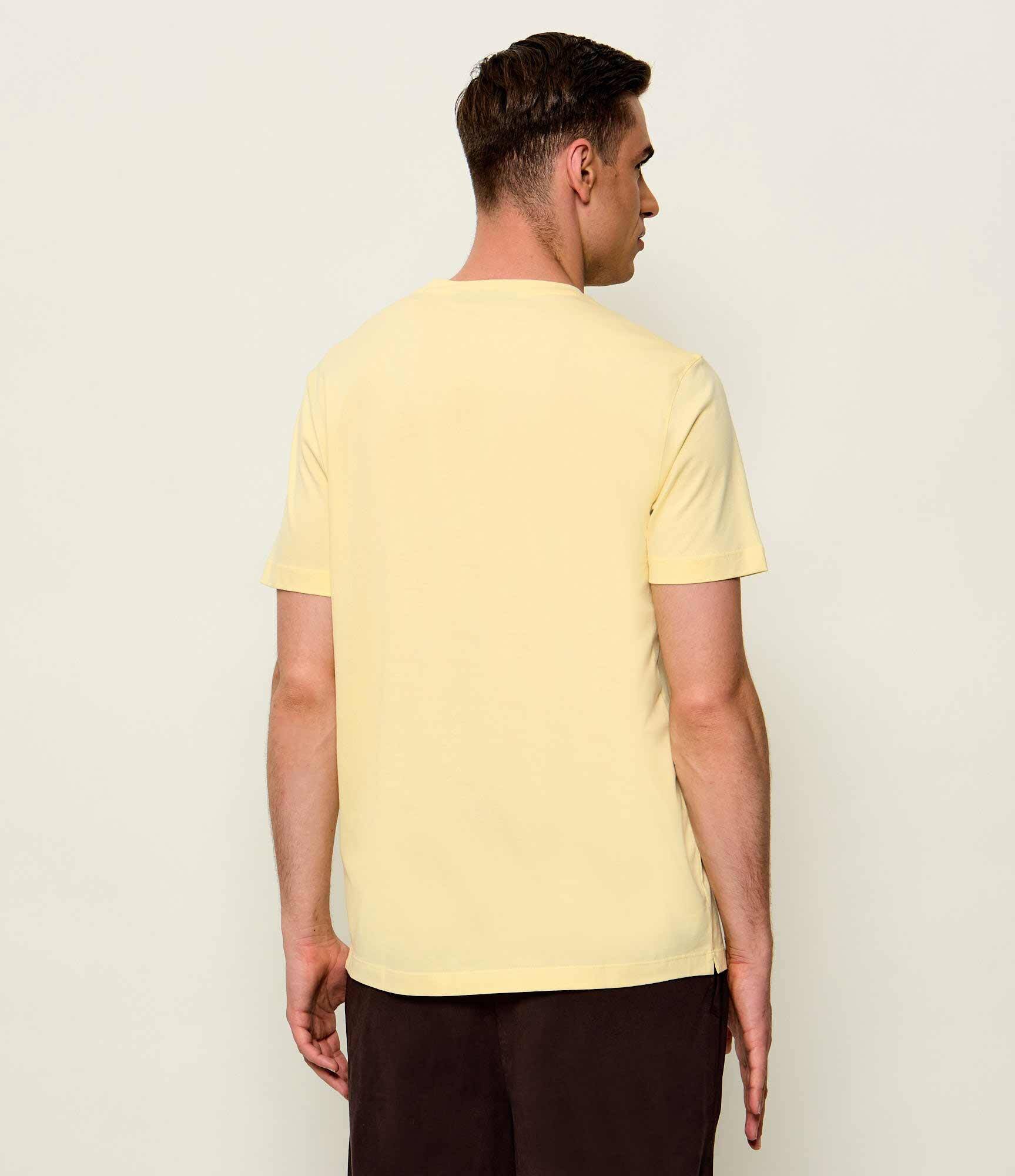 BOSS Black Tricou Taut 75 | Boss x David Beckham | regular fit cu adaos de mătase