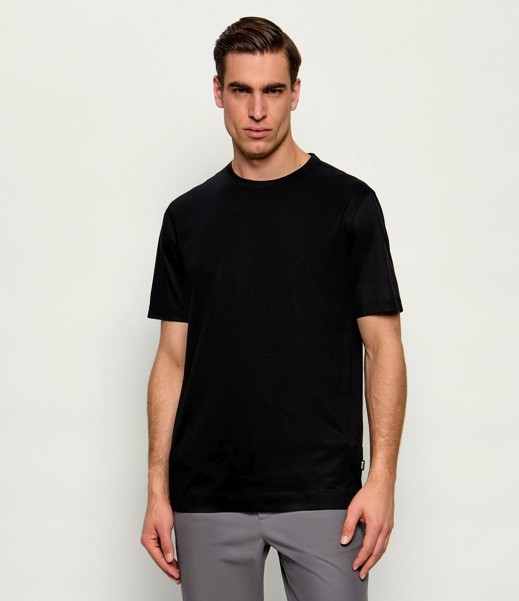 BOSS Black Tricou Thompson | Slim Fit | mercerizat