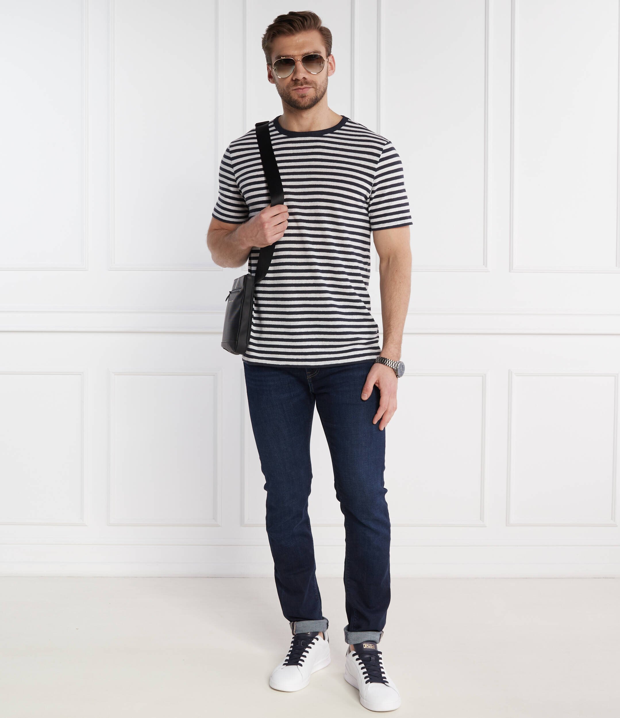 BOSS Black Tricou Tiburt | Regular Fit | cu adaos de in